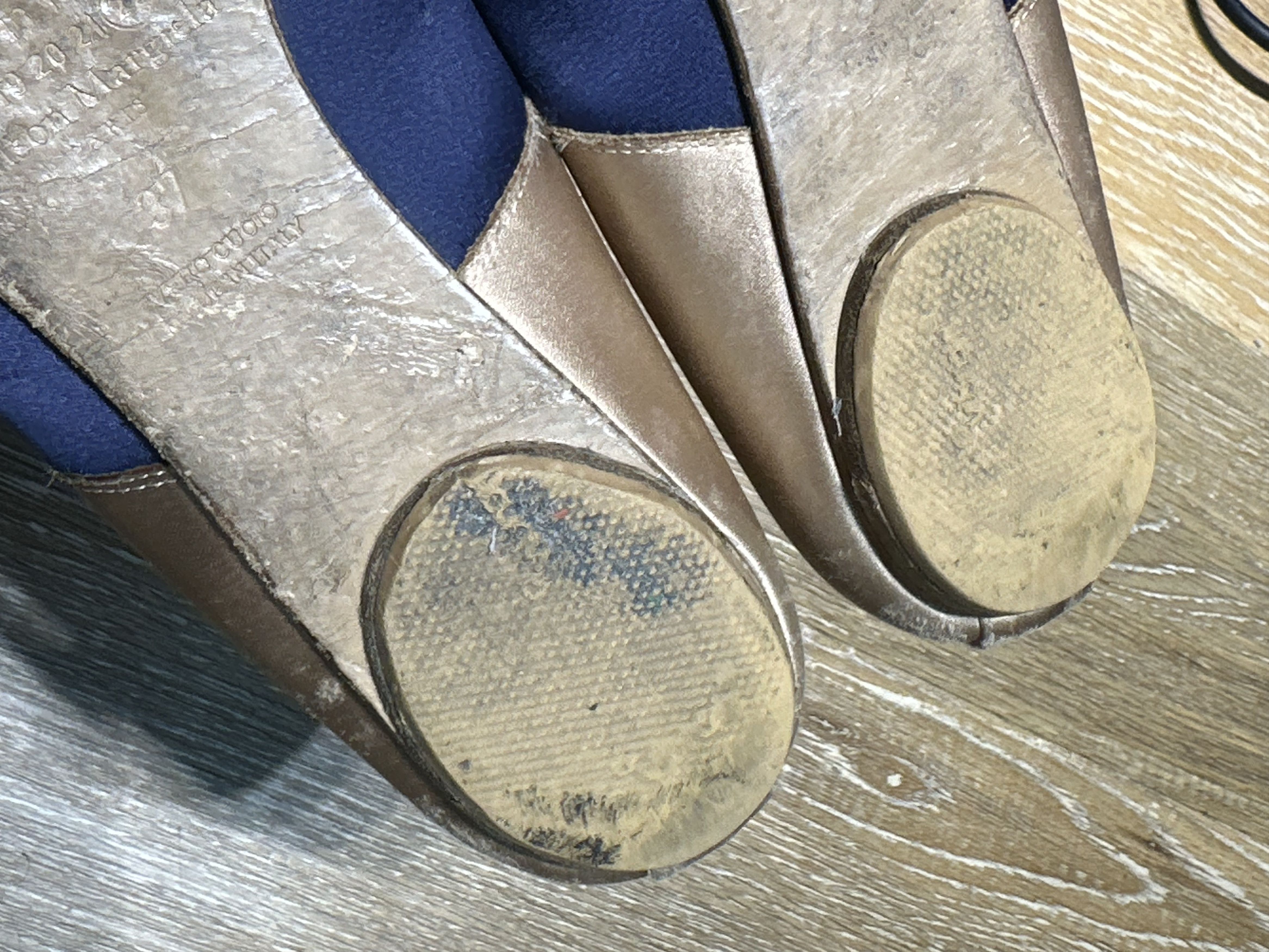 Maison Margiela Maison Margiela Tabi Ballerinas Blue/Gold Size US 7 / IT 37 - 18 Thumbnail