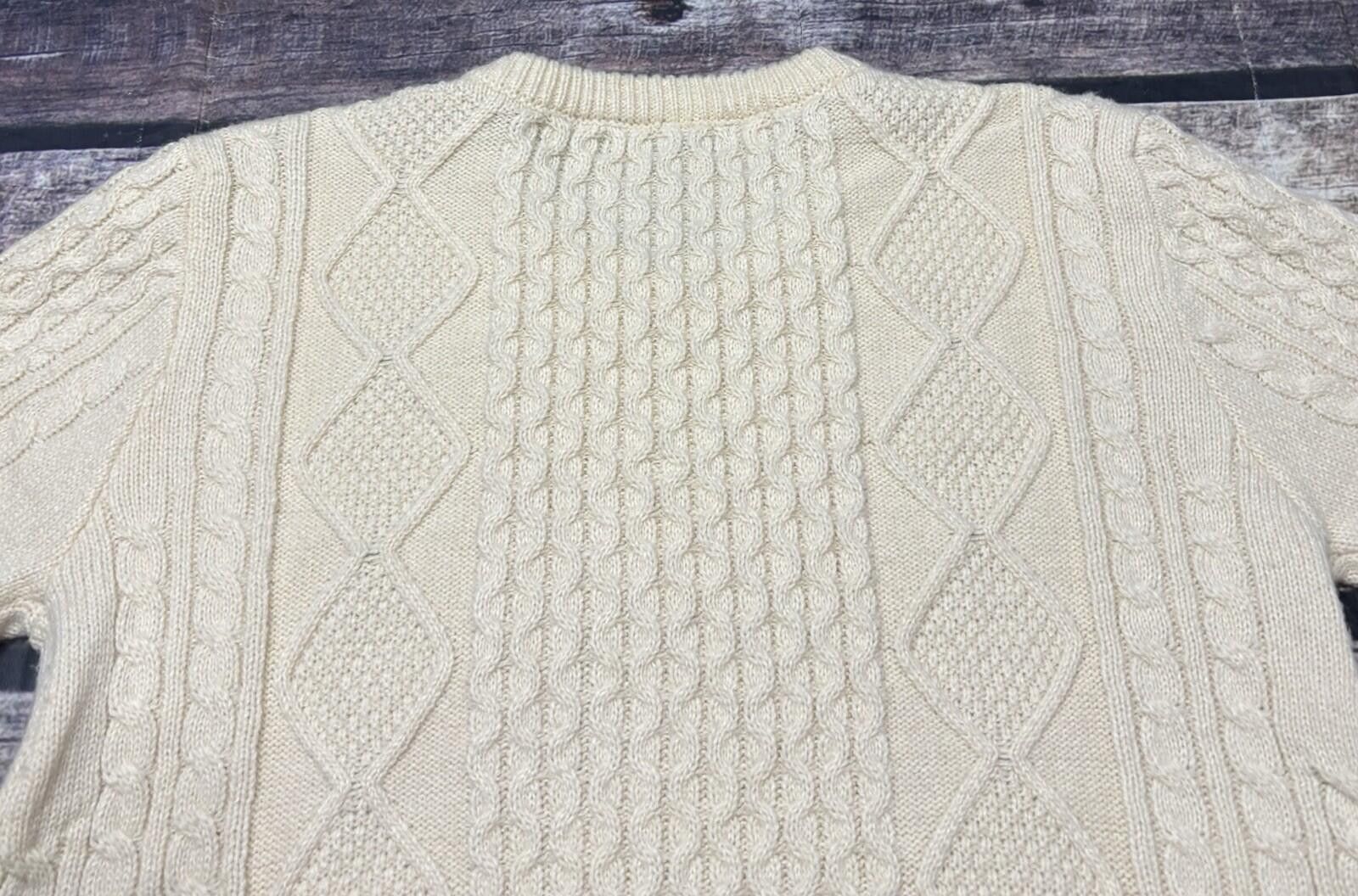 Other Maude Vivante Sweater Womens Medium Fisherman Knit Fringe Size M / US 6-8 / IT 42-44 - 7 Thumbnail