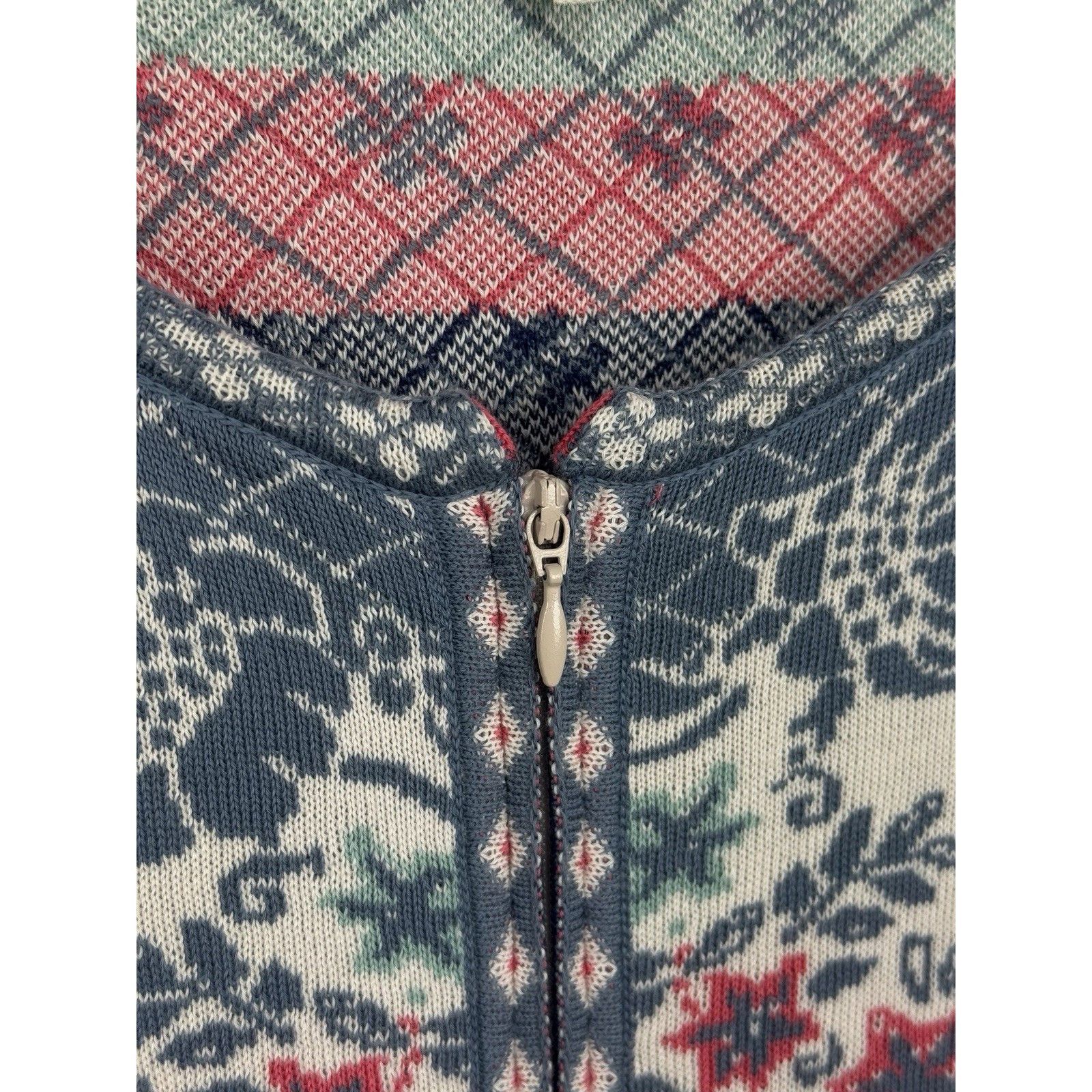 Other IVKO Beige Floral Cotton Long Sleeve Zip Up Top Jacket Blous Size M / US 6-8 / IT 42-44 - 5 Thumbnail