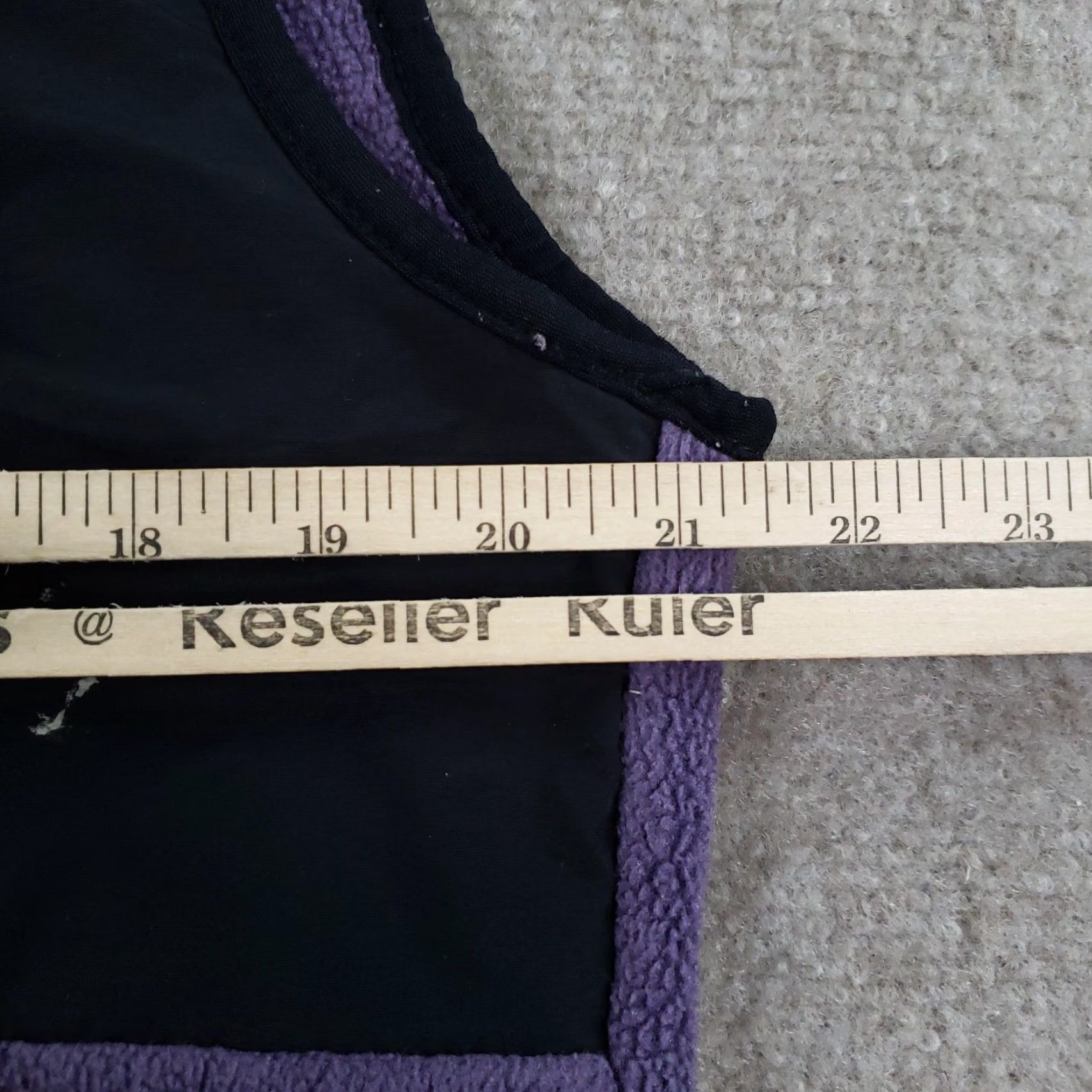 The North Face VINTAGE The North Face Vest Womens M Purple Black Denali Polartec Fleece Full Zip Z Size M / US 6-8 / IT 42-44 - 3 Thumbnail