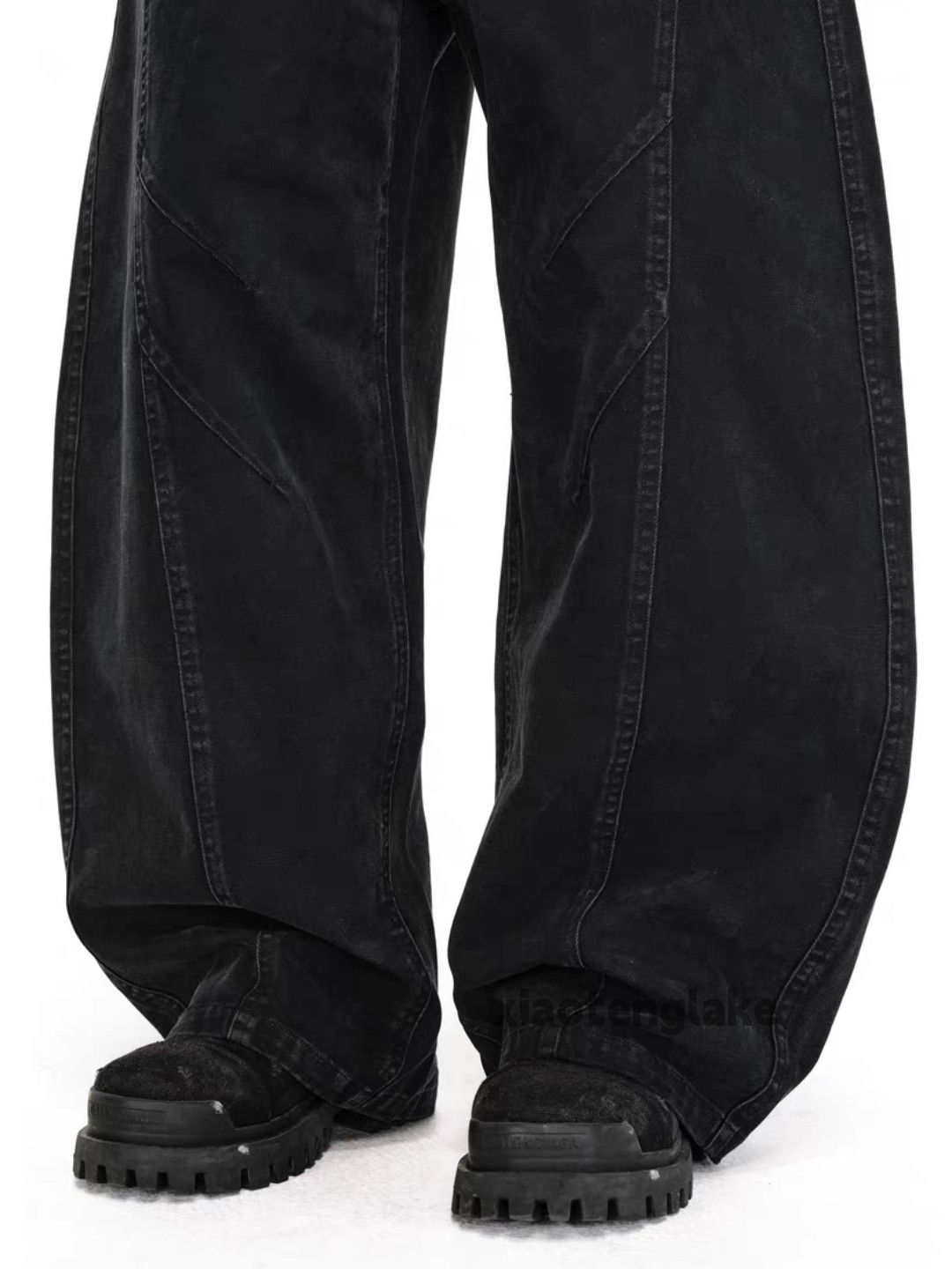 Vintage Utility washed faded loose baggy skate hiphop pants Size US 34 / EU 50 - 4 Thumbnail