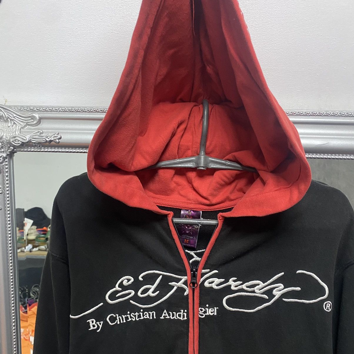Ed Hardy Vintage Ed hardy Zip Hoodie Y2K By Christian Audigier Size US M / EU 48-50 / 2 - 7 Thumbnail