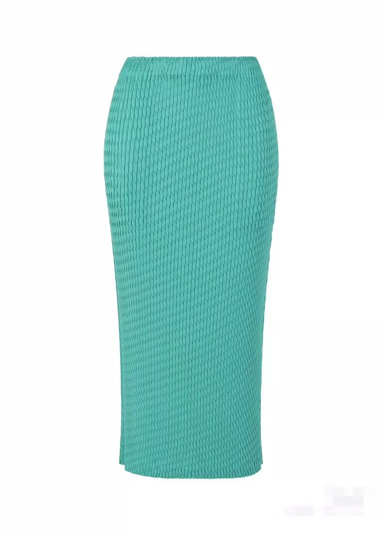 Issey Miyake issey miyake size:2 Turquoise green skirt Size 42" / US 20 - 1 Thumbnail