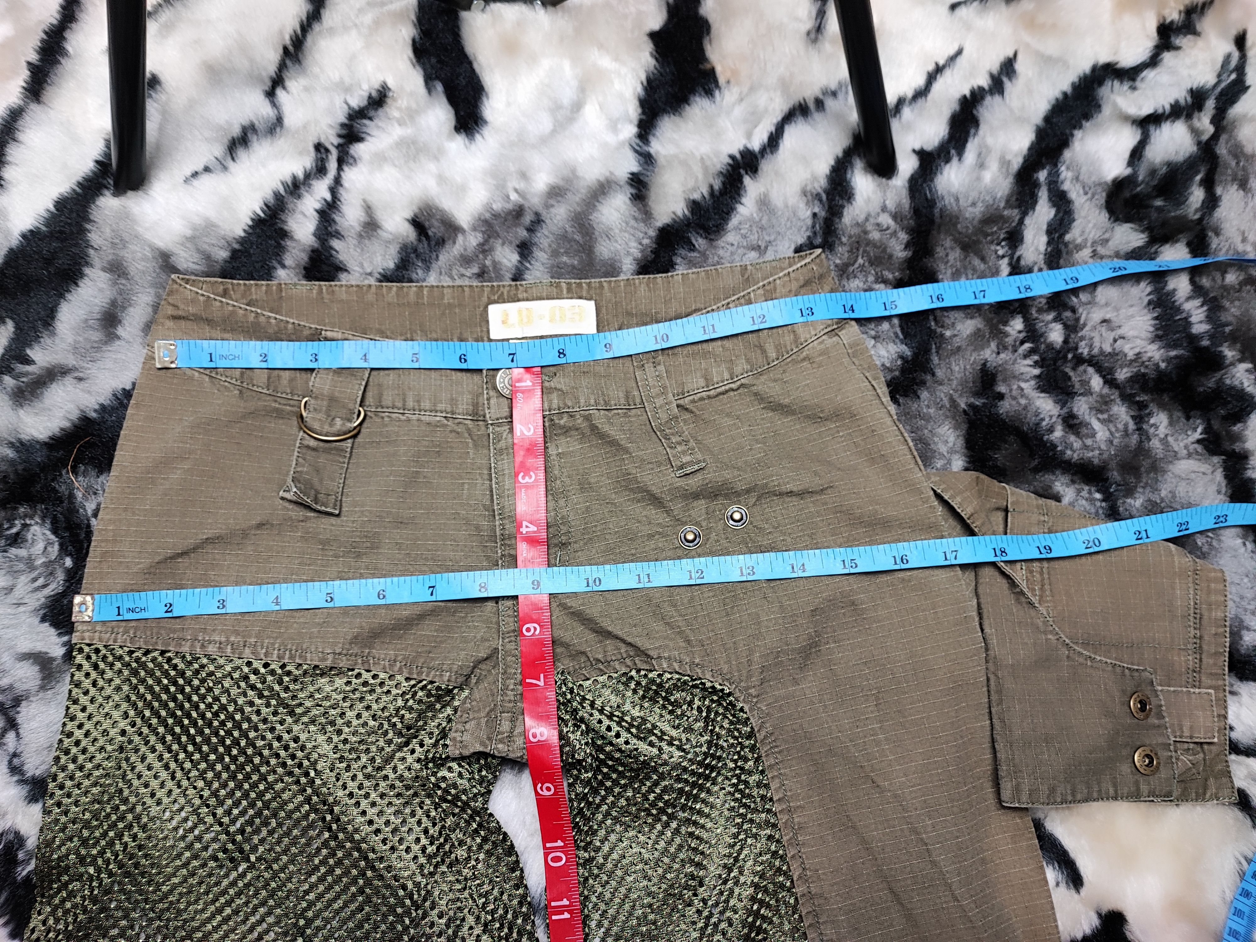 If Six Was Nine Vintage LB-03 Bondage Punk Cargo Mesh Military Pants Size US 28 / EU 44 - 11 Thumbnail