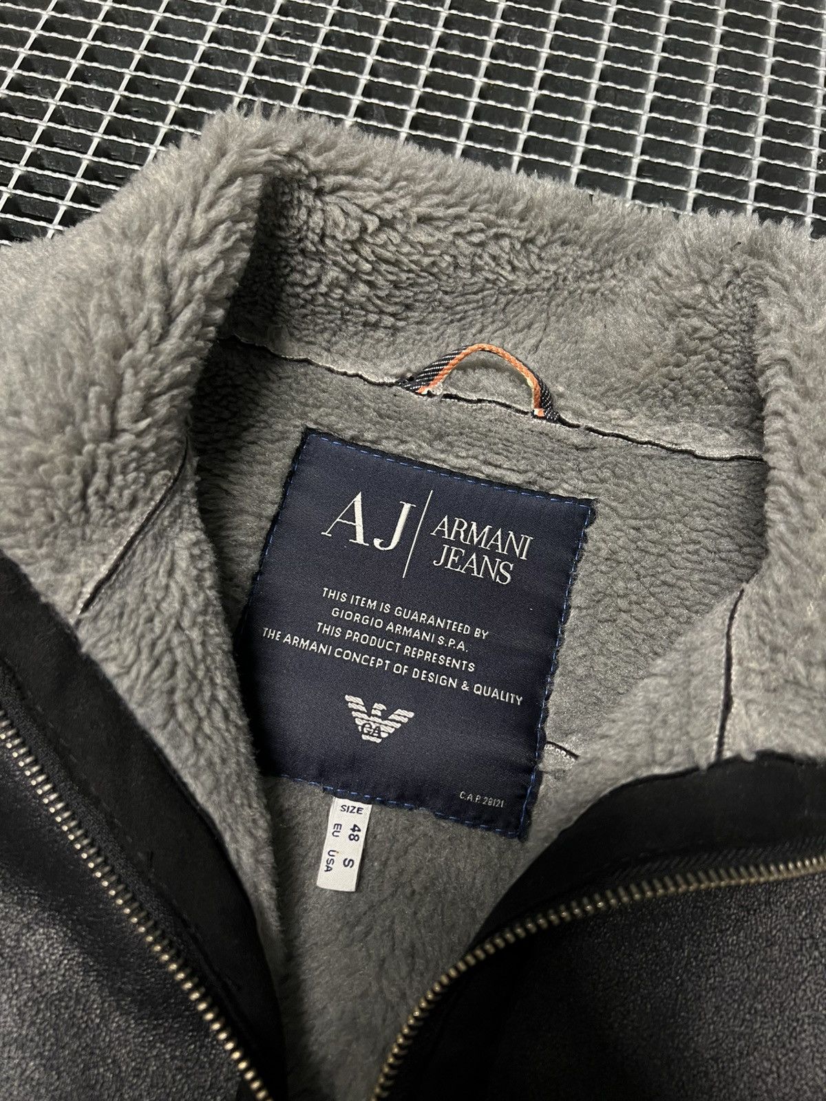 Armani Armani Jeans Shearling Leather Jacket Japan Style 🔥🔥🔥SlimFit Size US S / EU 44-46 / 1 - 10 Thumbnail