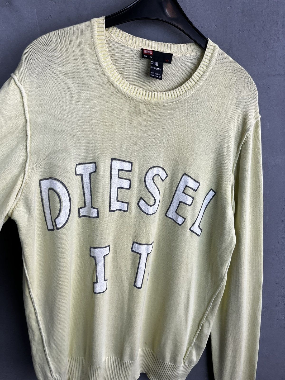 Diesel × Vintage Diesel lemon sweatshirt big logo vintage Size US XL / EU 56 / 4 - 8 Thumbnail