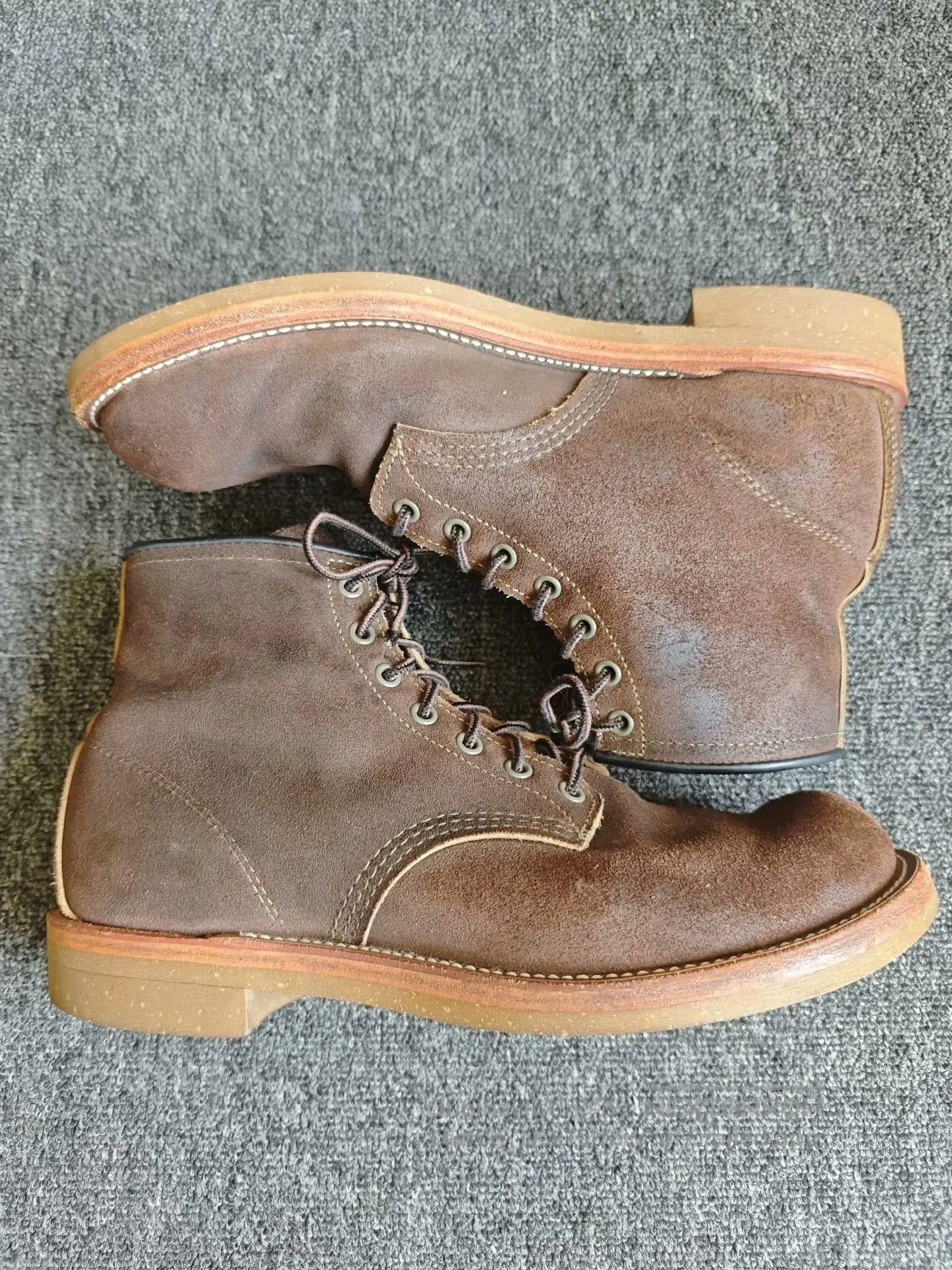 Red Wing Red Wing 4618 Collaboration Brown Suede Work Boots. Size US 9.5 / EU 42-43 - 4 Thumbnail