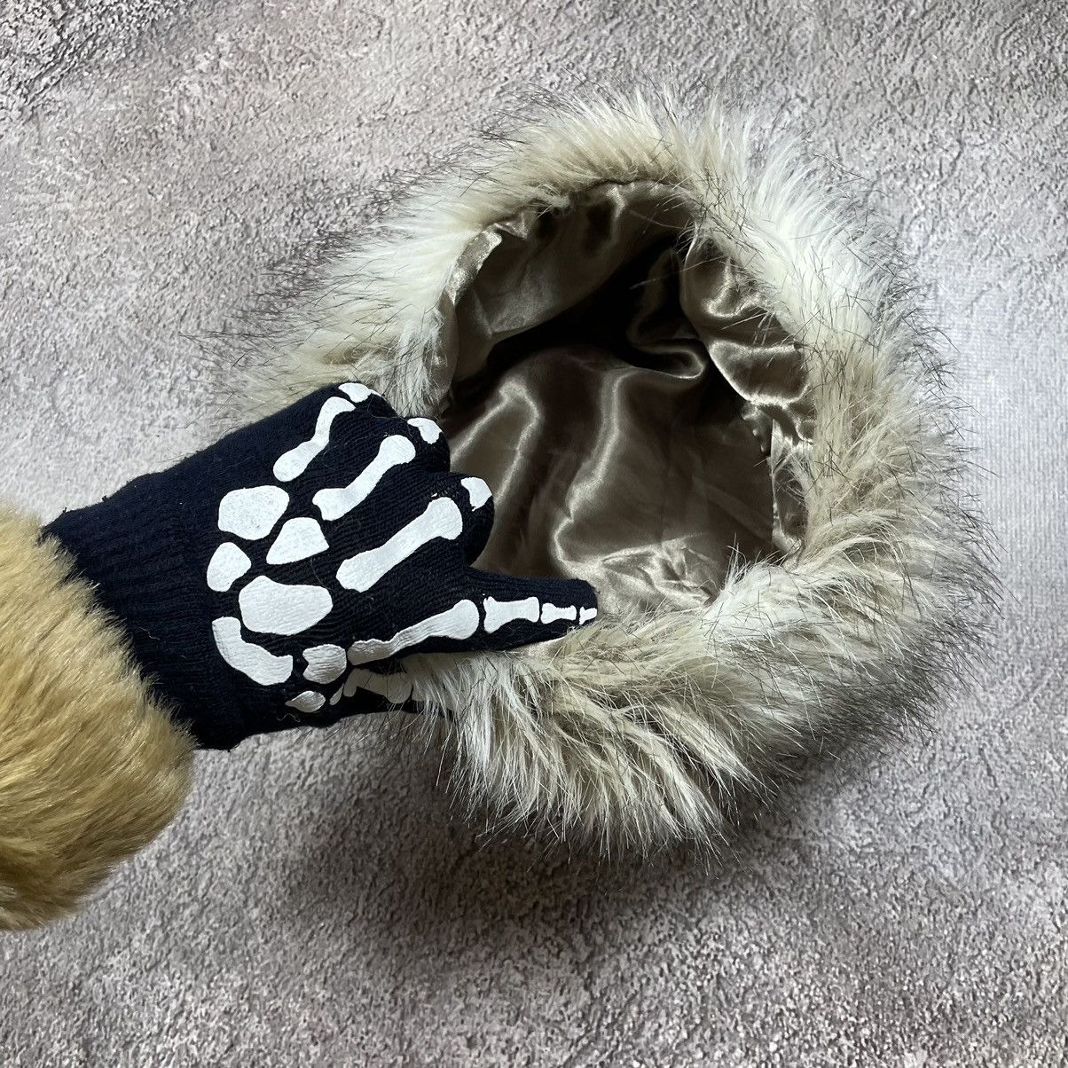Vintage Vintage 90s Mohair Fuzzy Beanie Ushanka Cream Grunge Logo OS Size ONE SIZE - 4 Thumbnail