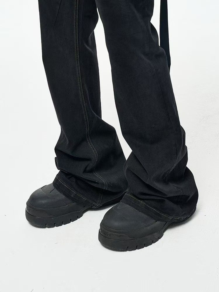 Japanese Brand × Jean High Street Dark Style Casual Loose Micro Flare Jeans Size US 34 / EU 50 - 4 Thumbnail
