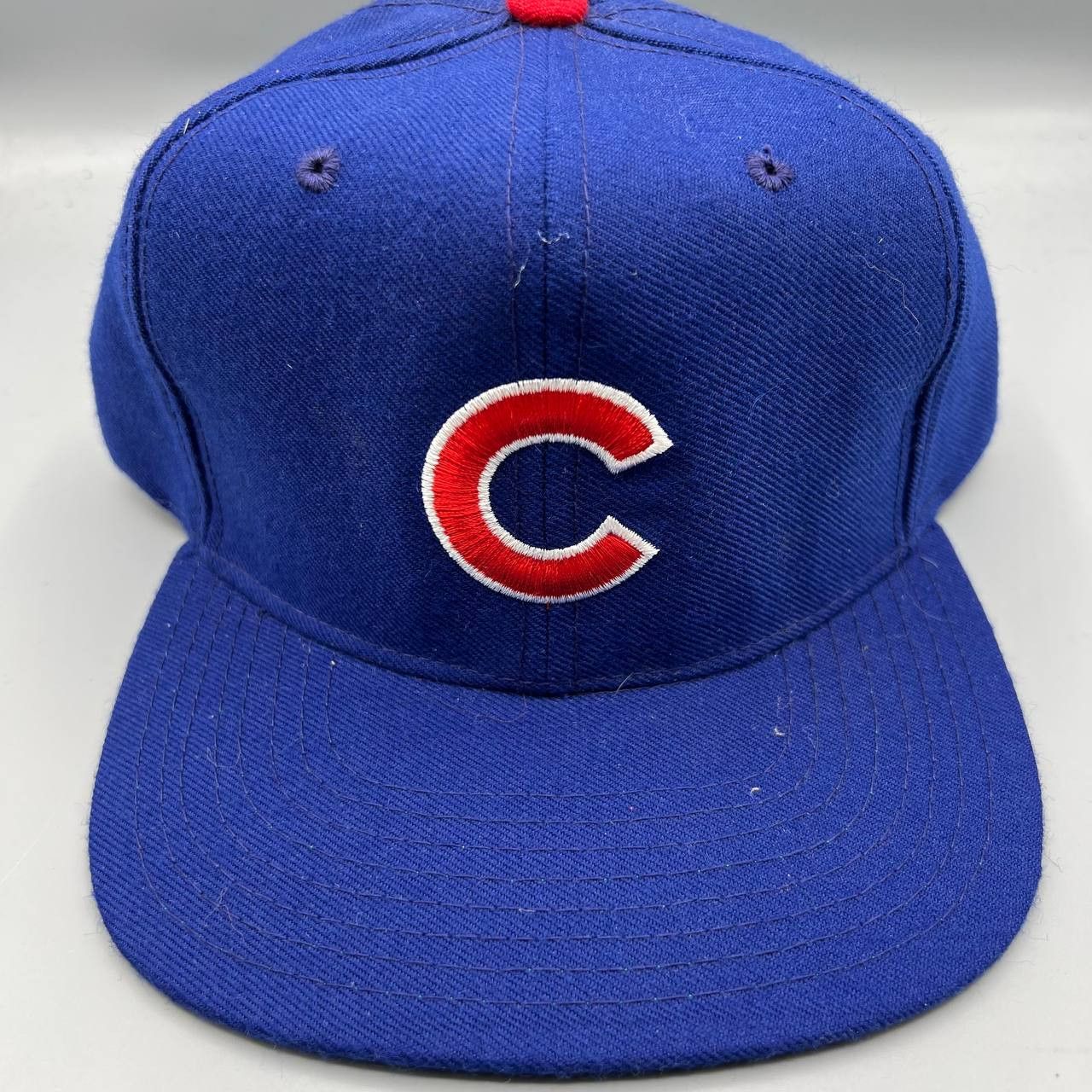 New Era × Vintage Chicago Cubs Hat Men New Era Pro Model Snap Back Cap Wool Size ONE SIZE - 1 Thumbnail