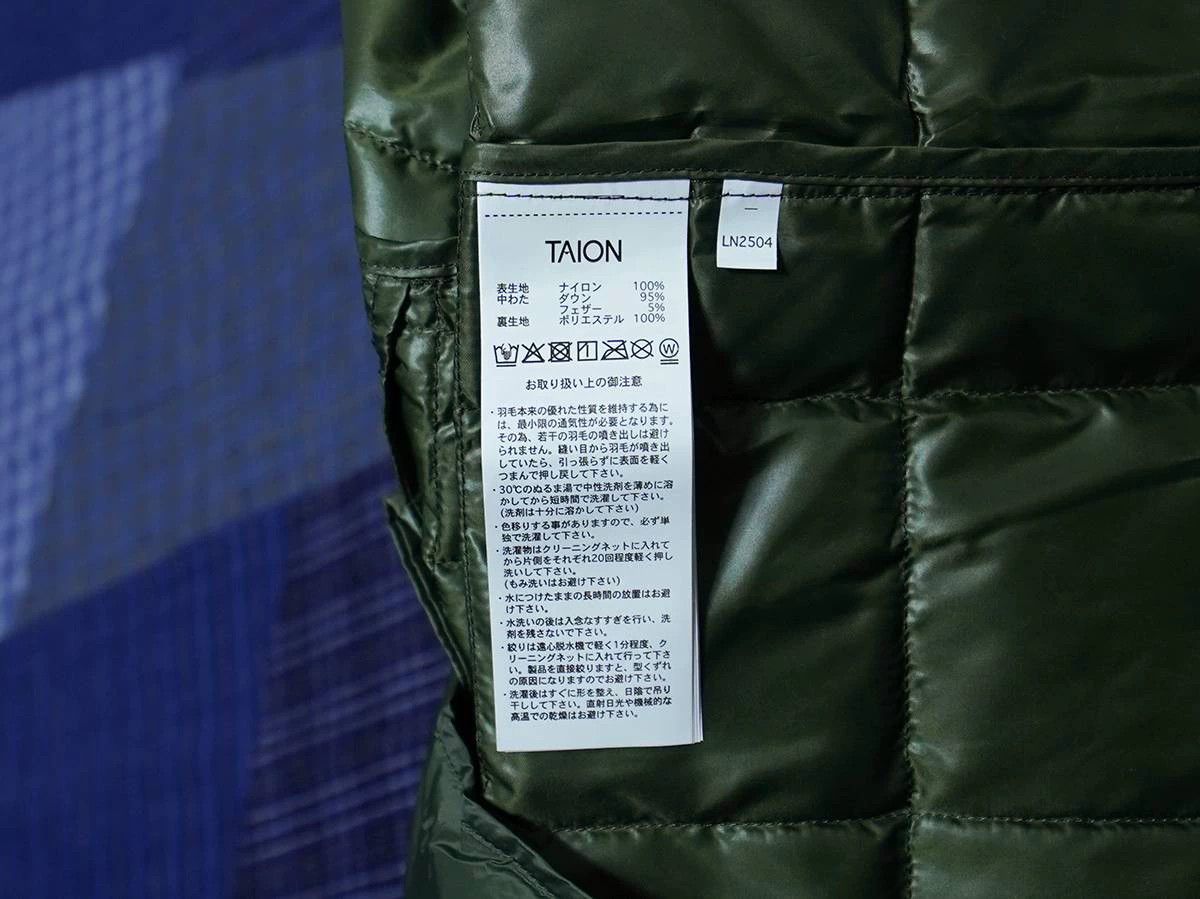 TAION TAION Down Vest 800FP XL New Size US XL / EU 56 / 4 - 4 Thumbnail
