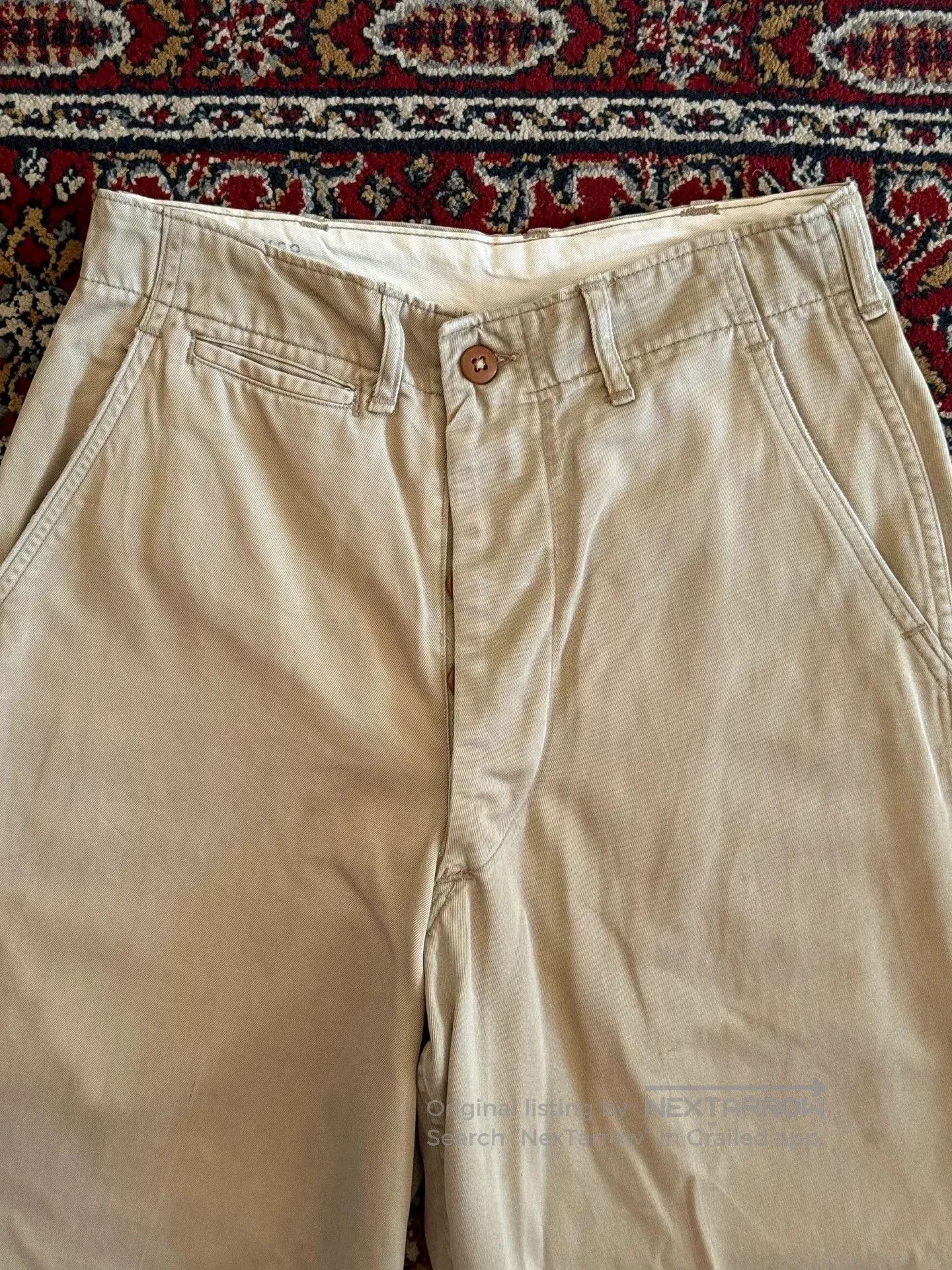 Vintage Vintage 50s US Army Chino Pants. Size US 26 / EU 42 - 2 Thumbnail