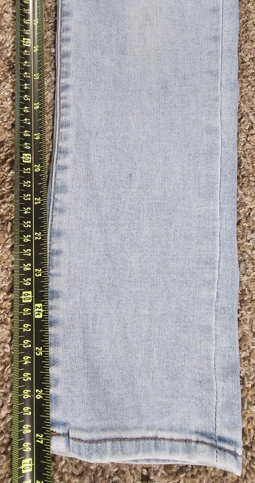 Express Womens Express High Rise Stretch Skinny Jeans Size 12R Size 34" / US 12 / IT 48 - 3 Thumbnail