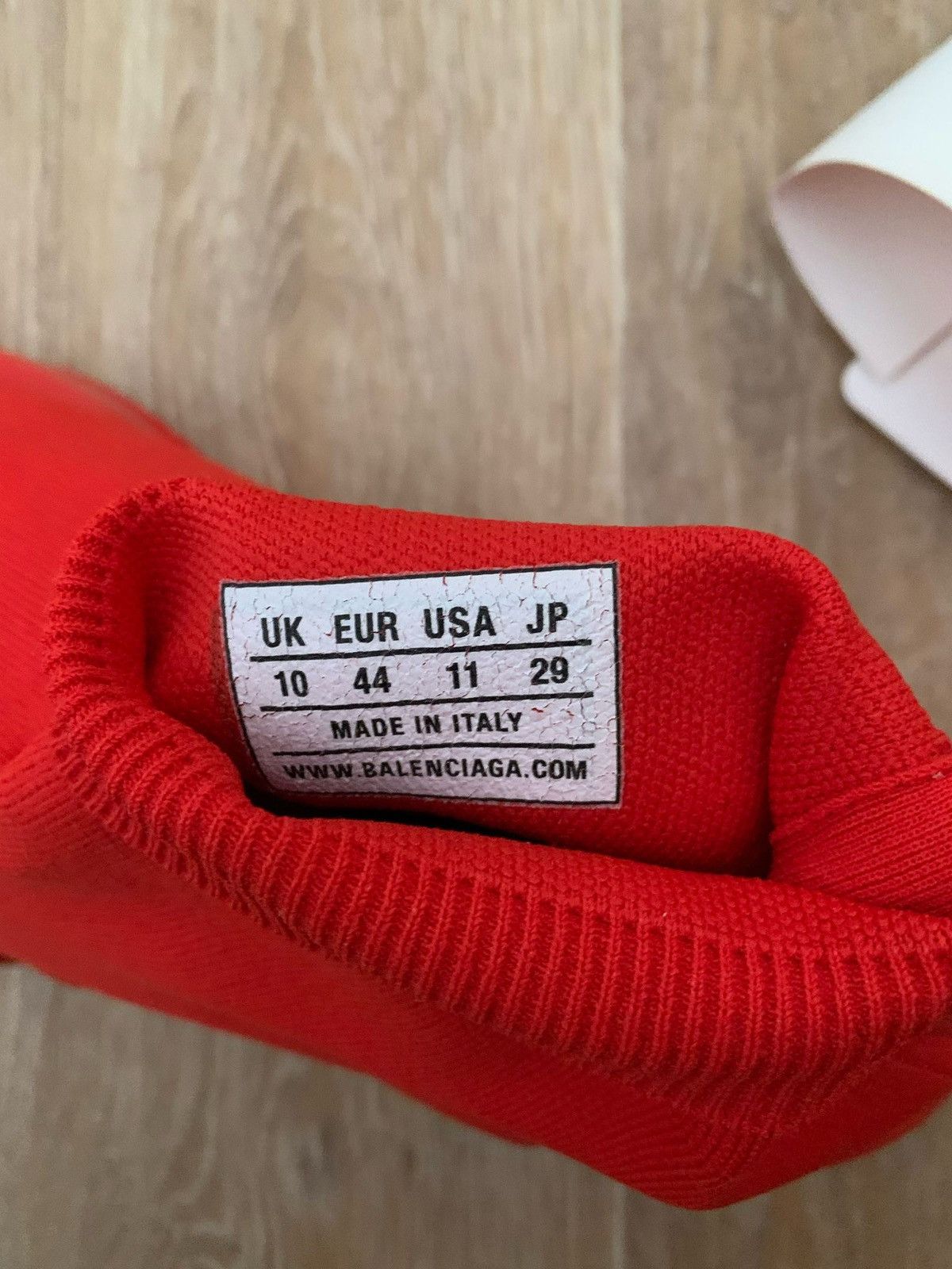 Balenciaga Balenciaga Red Speed Trainer Sz. 44 Size US 11 / EU 44 - 6 Thumbnail