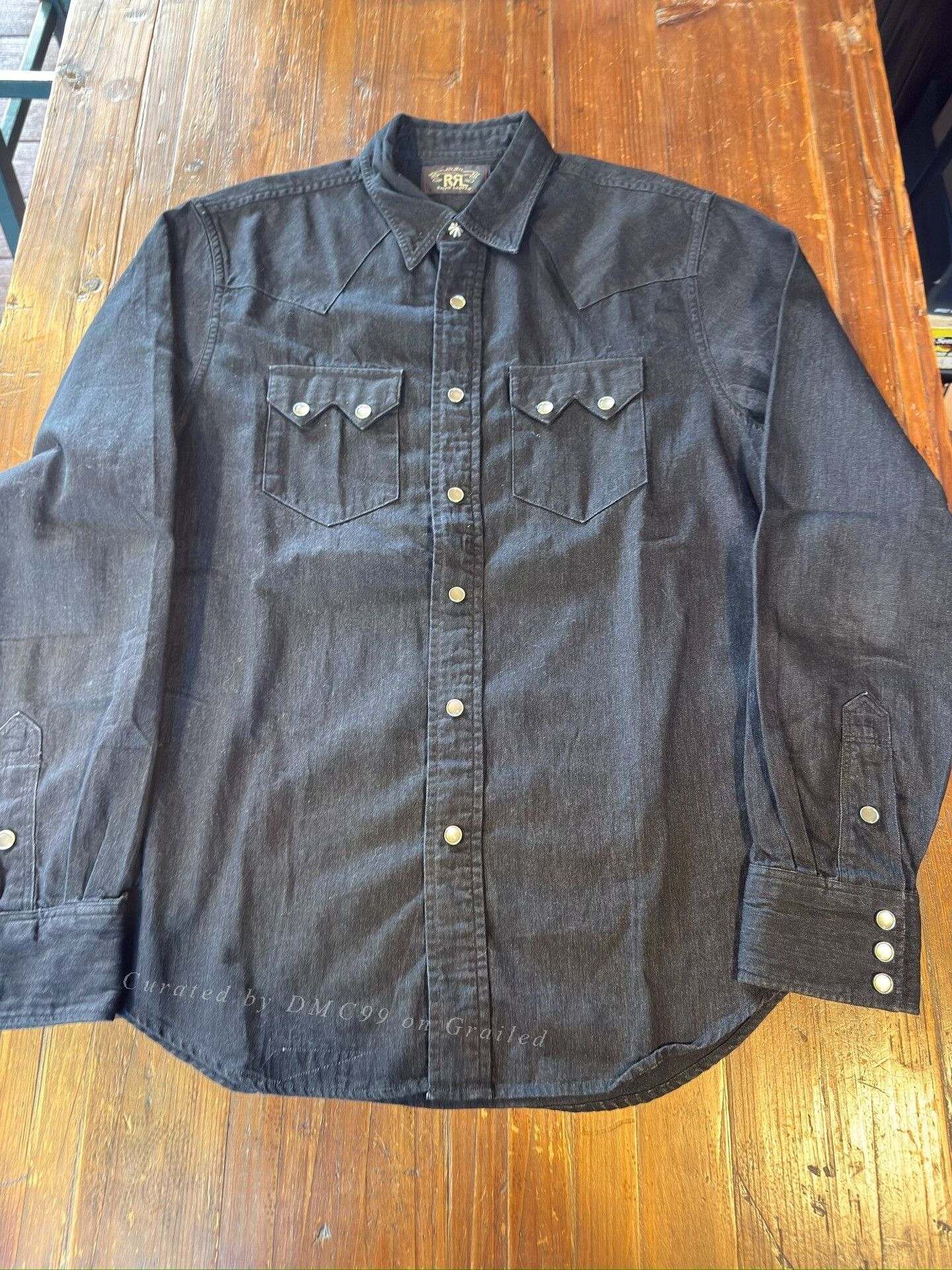 RRL Ralph Lauren RRL Ralph Lauren Black Denim Shirt Size US M / EU 48-50 / 2 - 1 Thumbnail