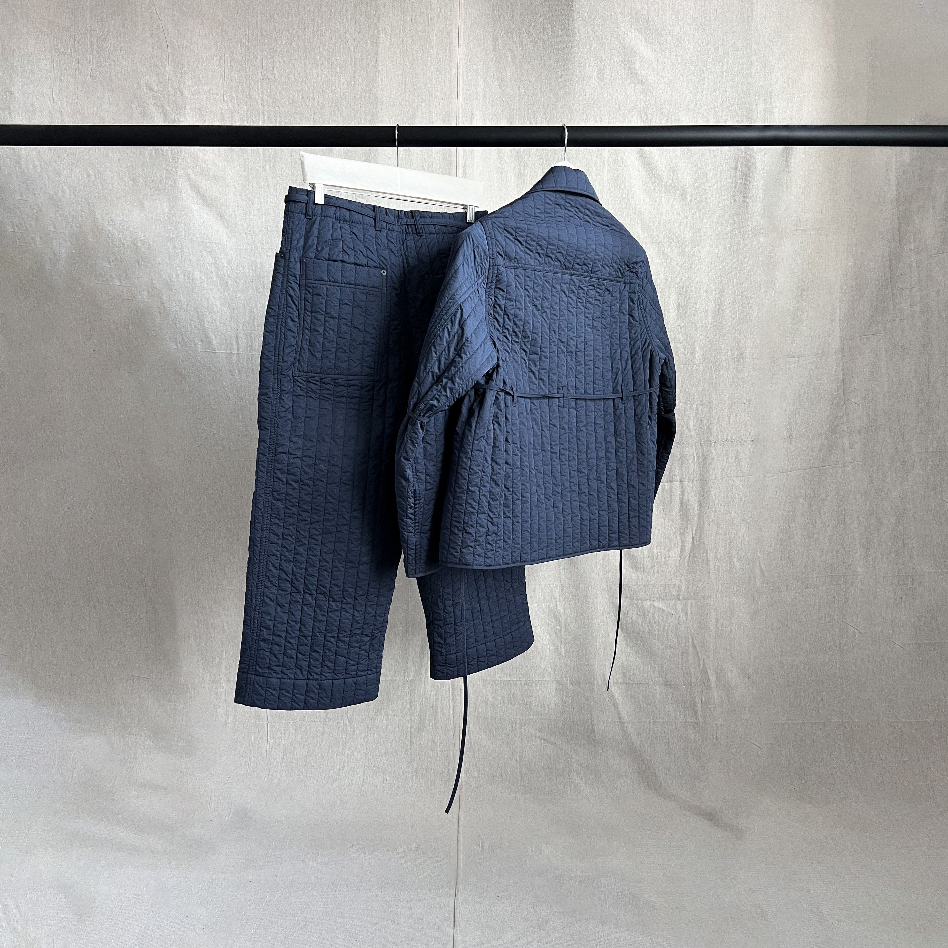 Craig Green S/S16 Runway Two-Piece Navy Quilted Nylon Work Suit Size 38R - 3 Thumbnail
