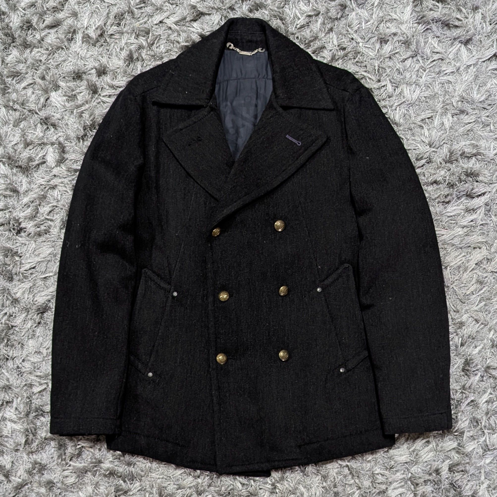 GAS Vintage Gas Double Breast Coat Six Button Wool Jacket Size US M / EU 48-50 / 2 - 1 Thumbnail