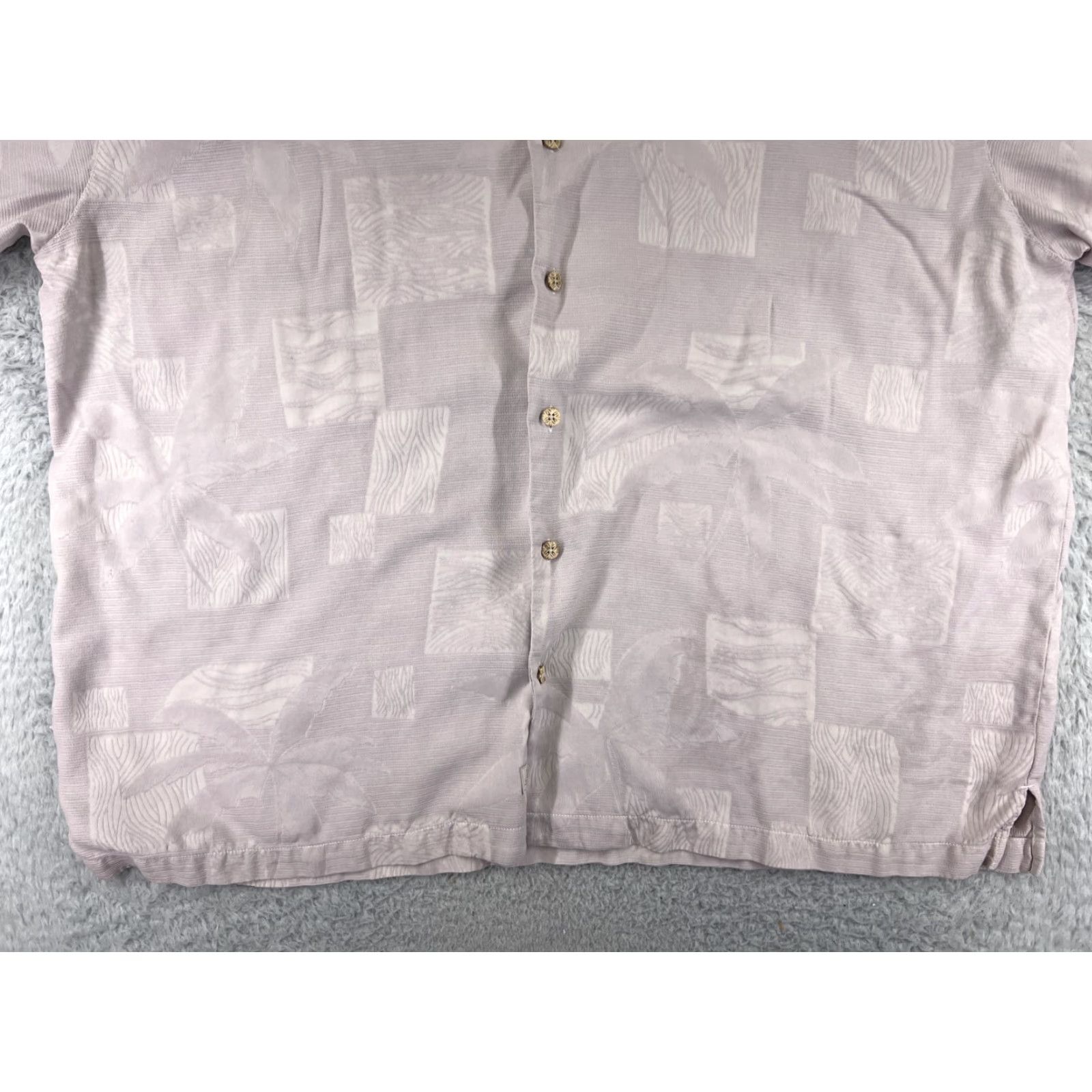 Tommy Bahama Tommy Bahama Shirt Mens 2XL Pink Palm Tile Pattern Button Up Hawaiian Silk Size US XXL / EU 58 / 5 - 7 Thumbnail