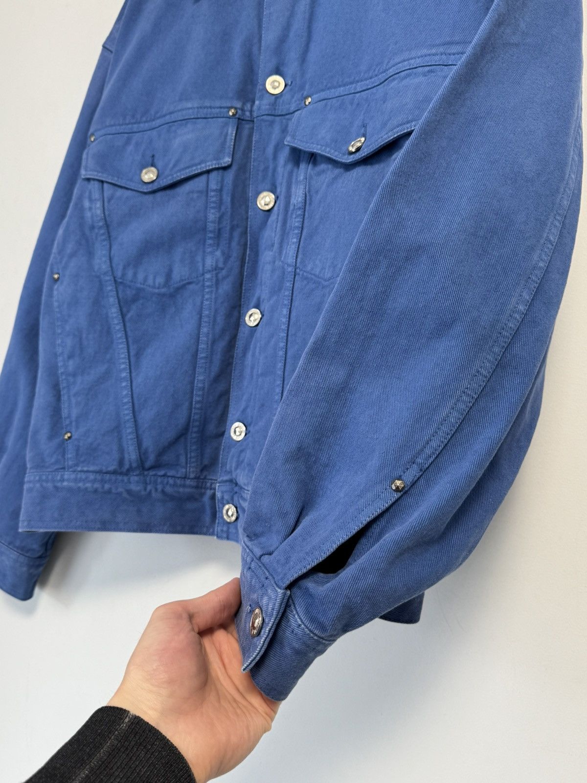 Versace Versace Vintage Blue Denim Jacket — Luxury Streetwear Size US M / EU 48-50 / 2 - 10 Thumbnail
