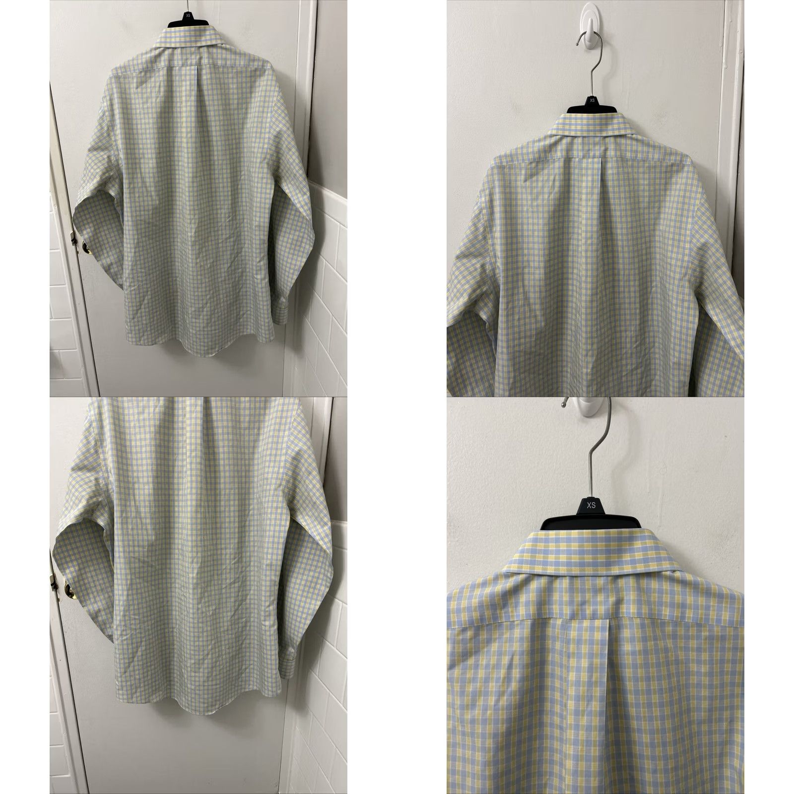 Brooks Brothers Brooks Brothers Classic Dress Shirt Mens 16 L/S Oxford Check Blue Yellow 100% Cotton Slim/Regular Fit Men’s Shirt Mens Mens Navy Blues Size US L / EU 52-54 / 3 - 8 Thumbnail