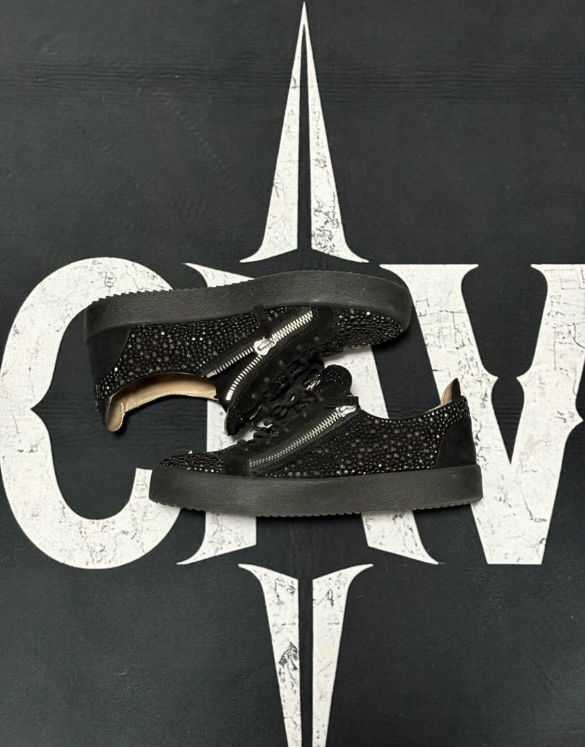 Giuseppe Zanotti Giuseppe Zanotti GZ Zip-Up Rhinestone Sneakers Size US 9.5 / EU 42-43 - 1 Thumbnail