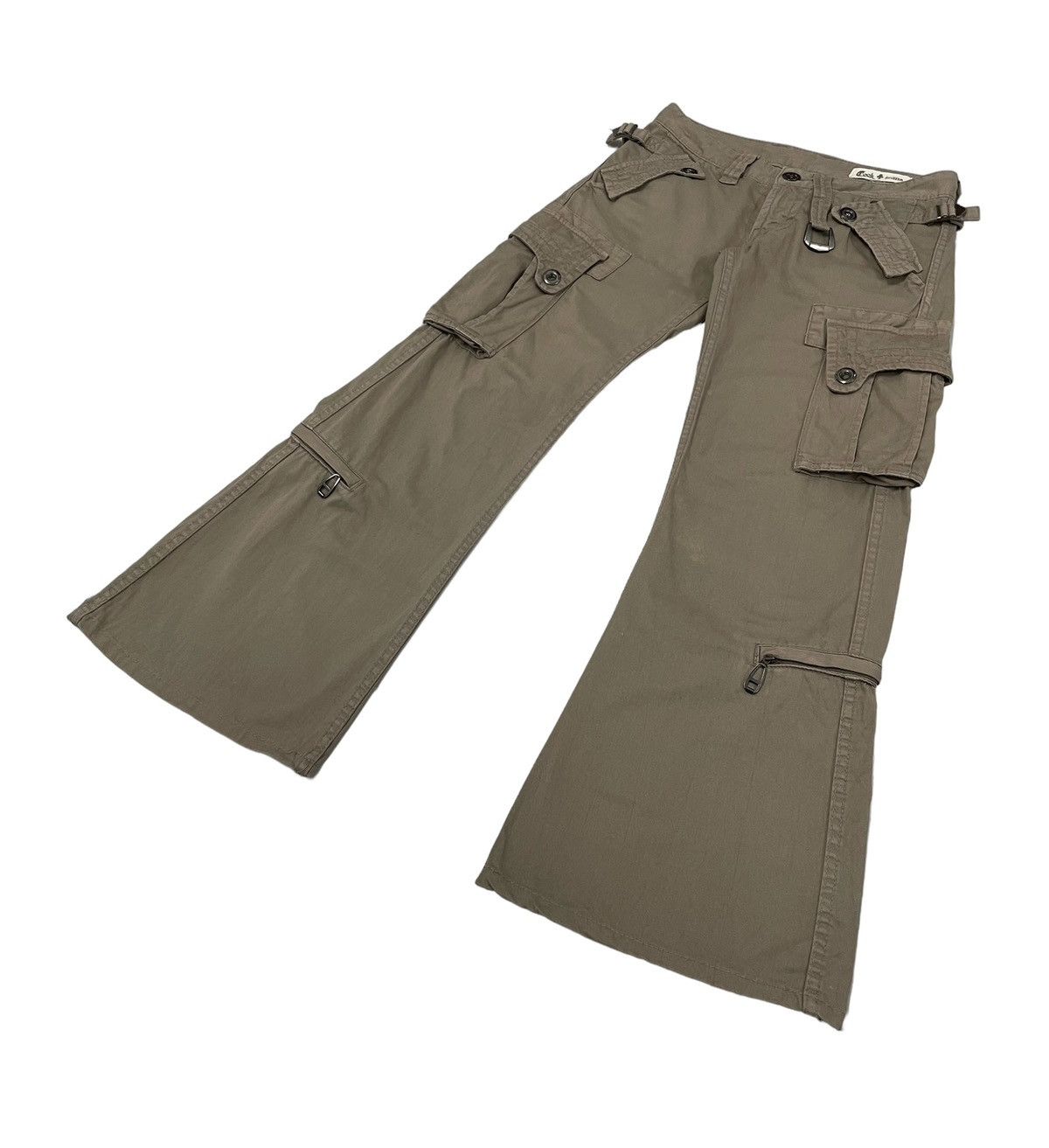 Japanese Brand × PPFM × Tete Homme Vintage CookJeans Japan Flare Cargo Pants Size US 29 - 4 Thumbnail