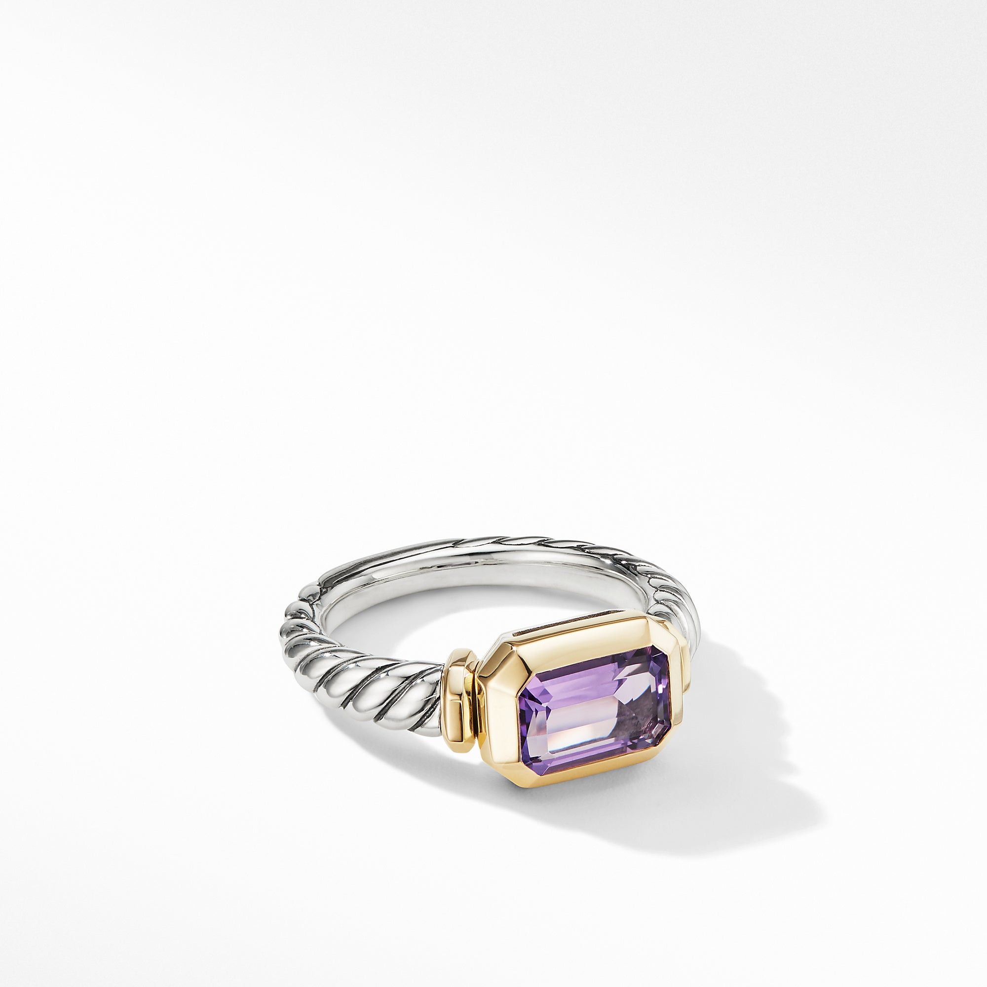 David Yurman o1w1db10325 Novella Ring with Amethyst and 18K Yellow Gold Size ONE SIZE - 1 Thumbnail