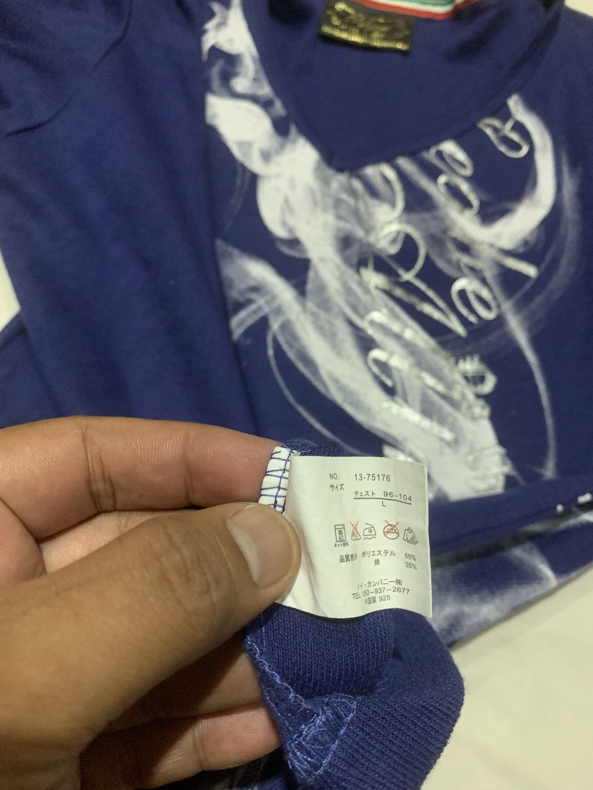 14th Addiction Japanese Pleggi Poem Smoke Style Longsleeve Tee Size US L / EU 52-54 / 3 - 8 Thumbnail