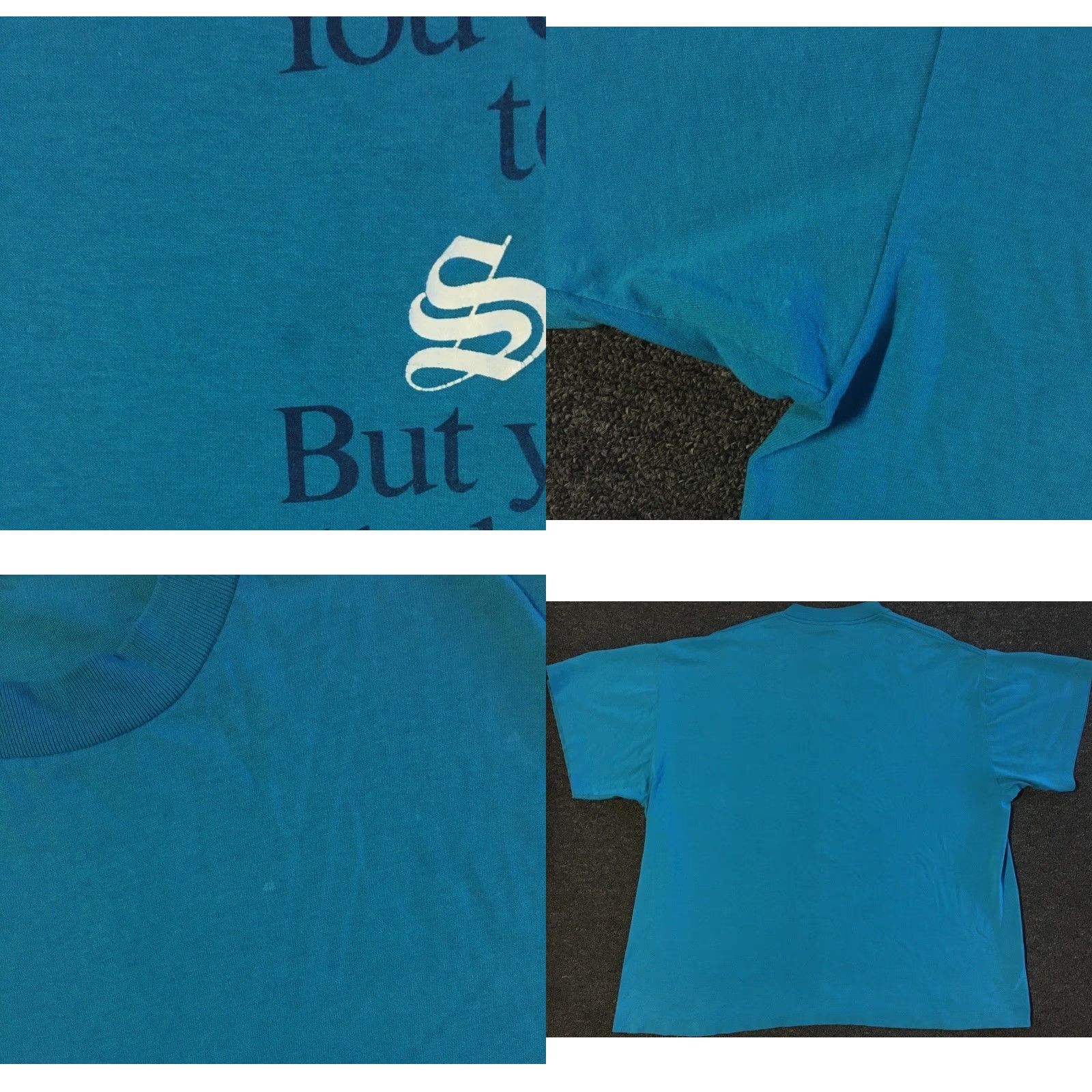 Vintage VINTAGE 90s You Cant Tell A Swede Much Faded Distressed Boxy Shirt XXL Blue T-Shirt Mens Funny Saying Grunge Swede Shirt Size US XXL / EU 58 / 5 - 8 Thumbnail