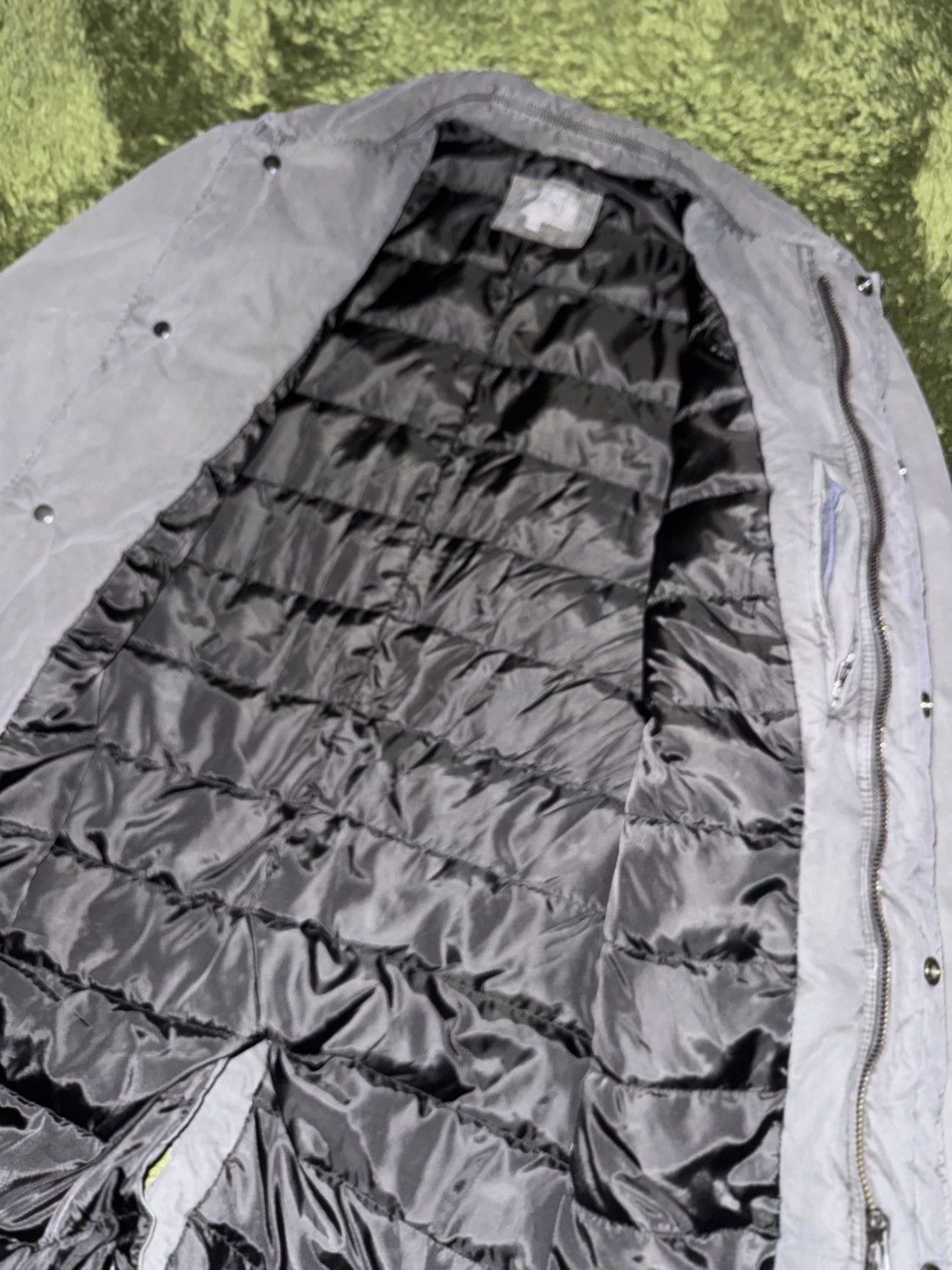 Japanese Brand [110] Series Washed Padded Snap Coat Jacket Grey Size US XL / EU 56 / 4 - 5 Thumbnail