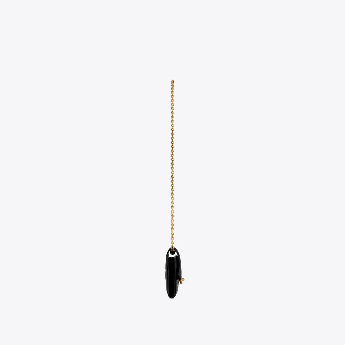 Saint Laurent Paris o1s1wg110924 Size: OS / Le Maillon Chain Wallet in Black Size ONE SIZE - 4 Thumbnail