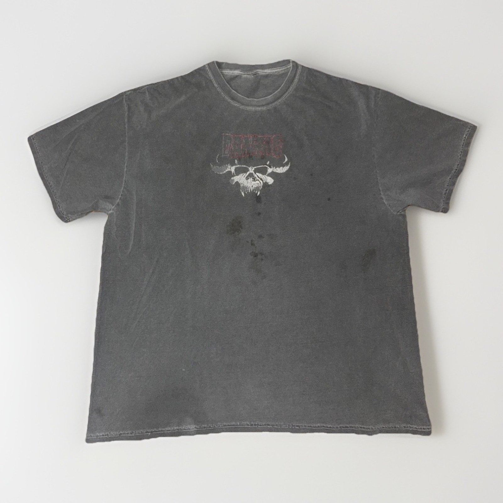 Band Tees Vintage Y2K Danzig T-Shirt Black XXL Distressed Sun Fade Size US XXL / EU 58 / 5 - 1 Thumbnail