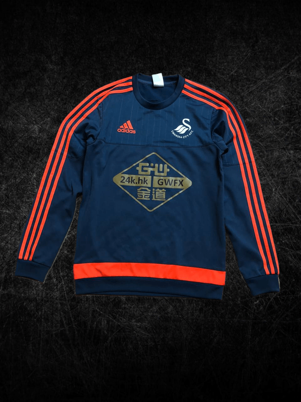 Adidas SWANSEA CITY TRAINING FOOTBALL SWEAT TOP ADIDAS Size US XS / EU 42 / 0 - 1 Thumbnail