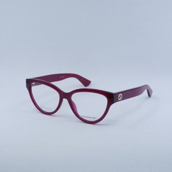 Gucci 🕶️ New Gucci GG1581O 003 Eyeglasses - Fuchsia Frame Size ONE SIZE - 1 Thumbnail