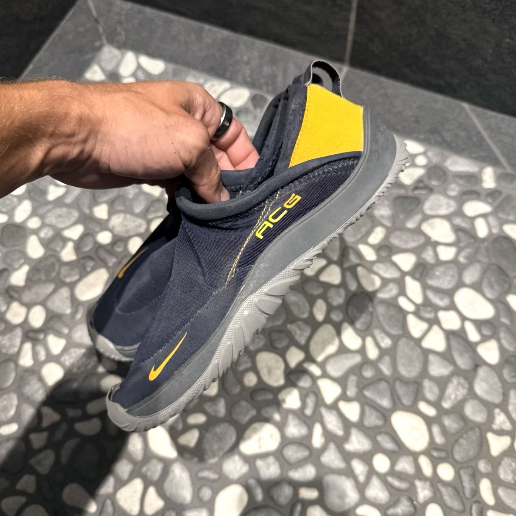 Nike Nike ACG All Trac Sneaker Unisex Adults US 5 Blue Yellow 2001 Y2K Vintage Reef Aqua 190084 47100 Size US 5 / EU 37 - 7 Thumbnail