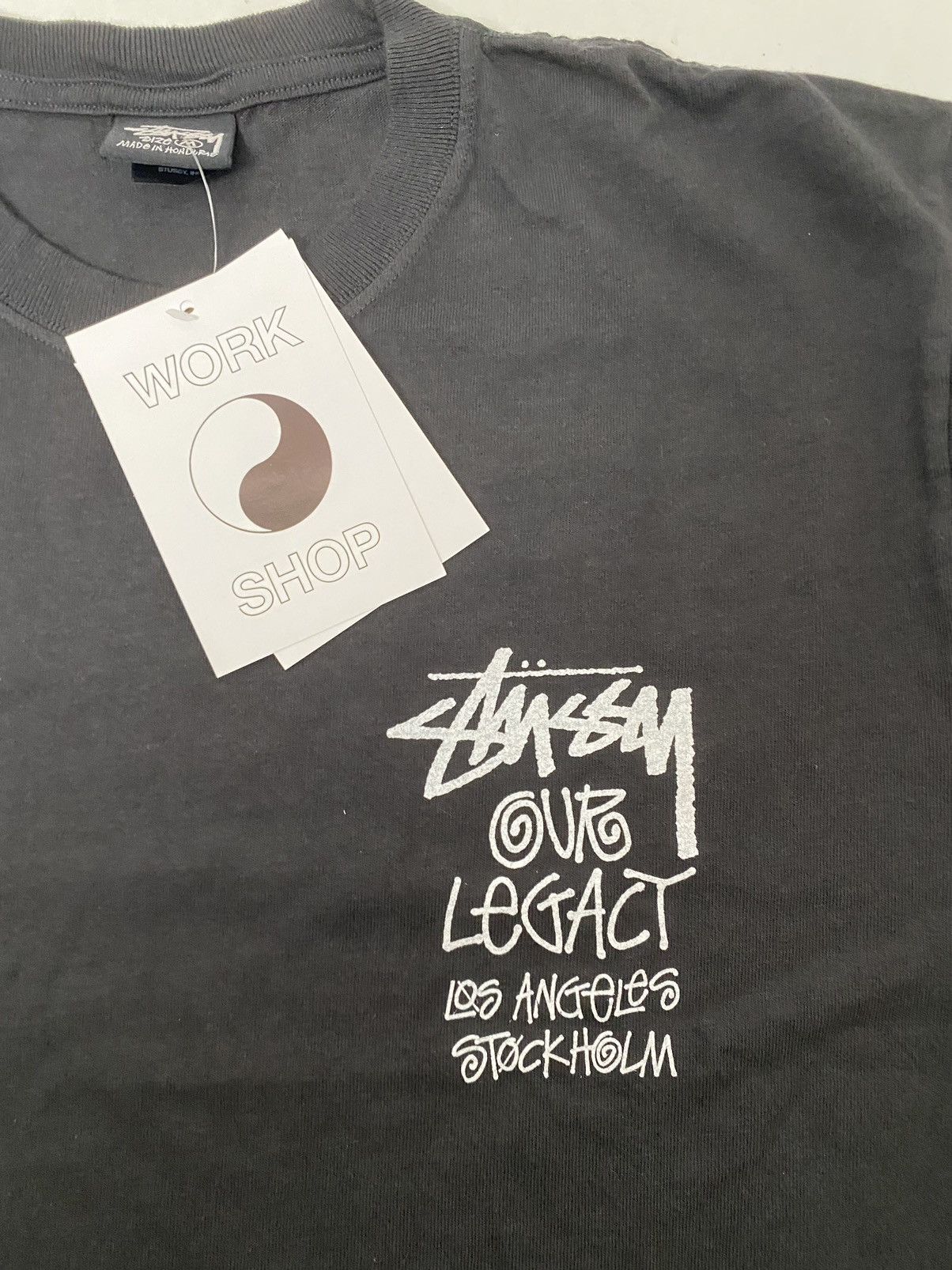 Stussy T-shirt Stüssy x Our Legacy size M black new Size US M / EU 48-50 / 2 - 2 Thumbnail