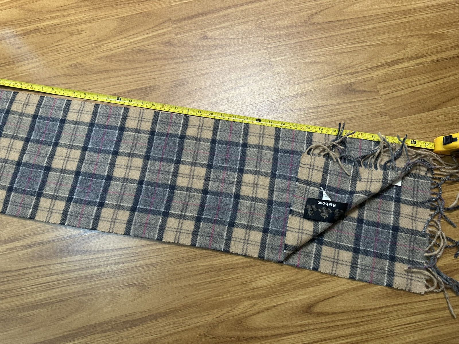Barbour NWT Barbour Tartan Lambwool Scarf Size ONE SIZE - 9 Thumbnail