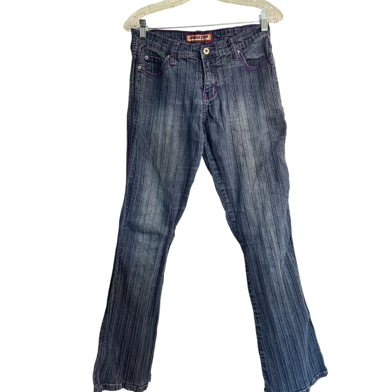 Vintage Y2K Flare Jeans Vintage streetwear Juniors size 11 Size 30" / US 8 / IT 44 - 3 Thumbnail