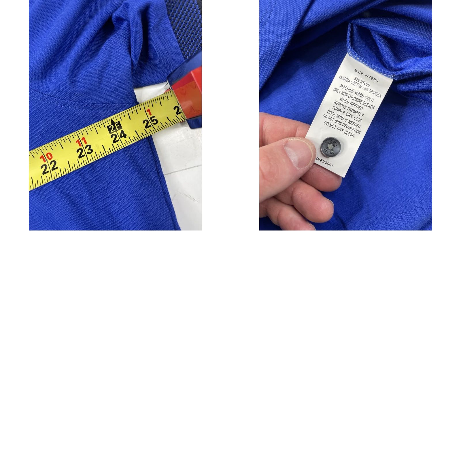 Vintage Greyson Polo Shirt Mens XL Blue Nylon Cotton Spandex Logo Golf Knit Short Sleeve Collared Pima Cotton Vintage: No Size US XL / EU 56 / 4 - 8 Thumbnail