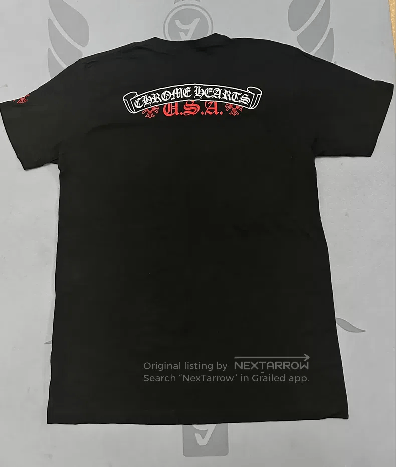 Chrome Hearts CHROME HEARTS Size XL Roll-up black T-shirt Size US XL / EU 56 / 4 - 1 Thumbnail