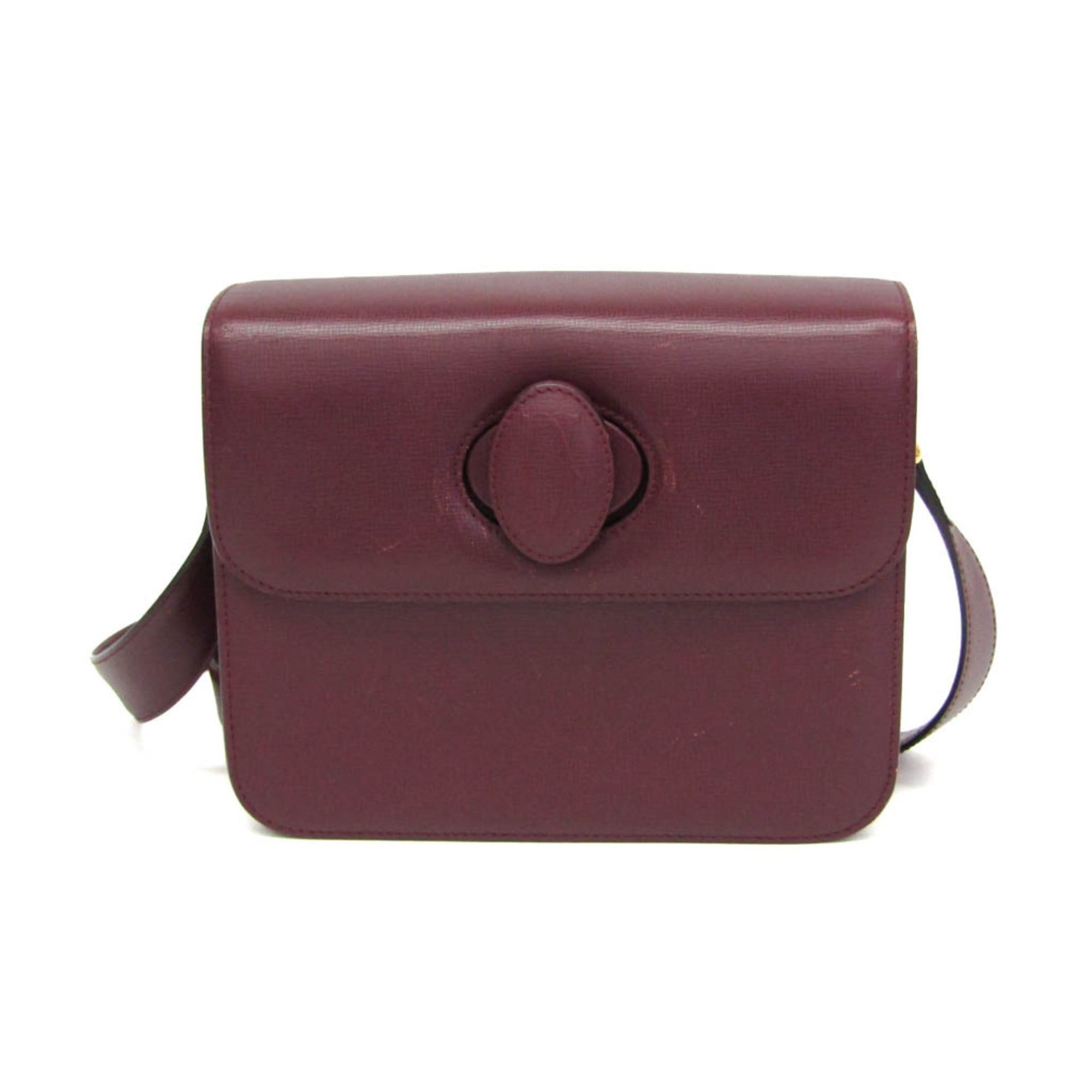 Cartier Cartier Must Women's Leather Shoulder Bag Bordeaux Size ONE SIZE - 1 Thumbnail