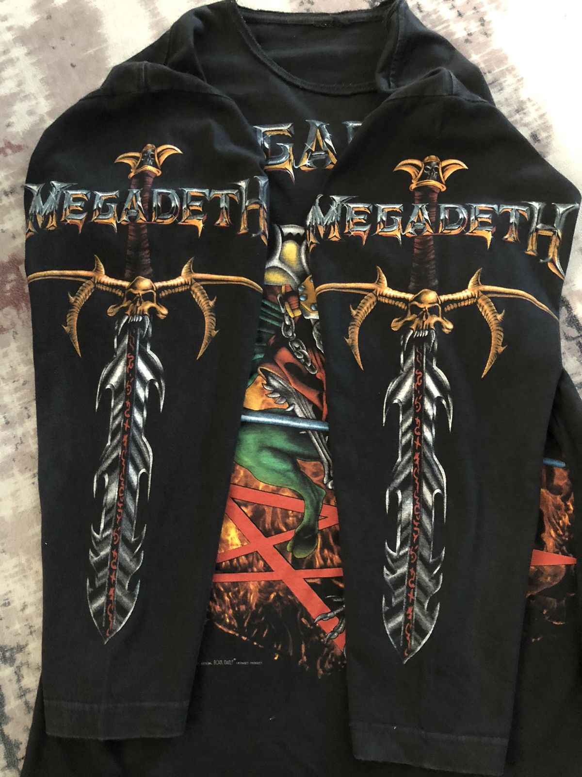Band Tees Vintage 90s Megadeth metal Band Tee Large Size US L / EU 52-54 / 3 - 6 Thumbnail