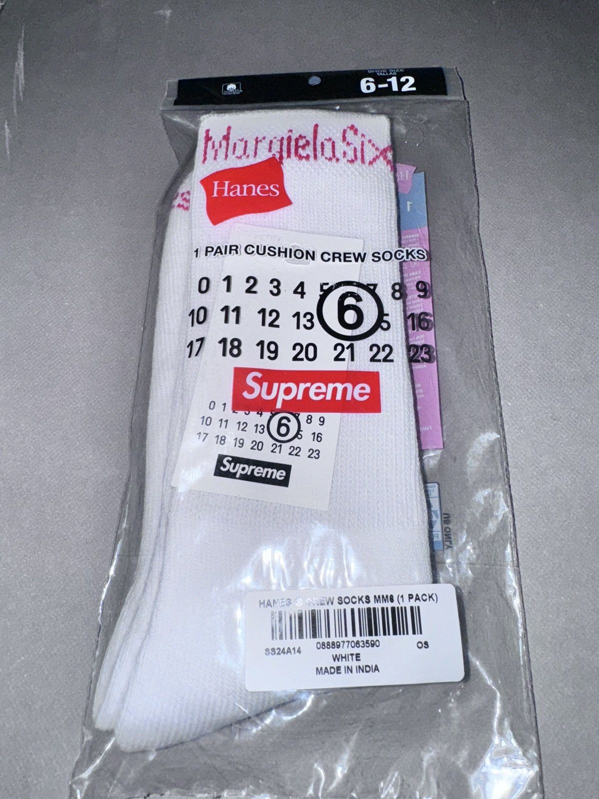 Maison Margiela × Streetwear × Supreme Supreme x Maison Margiela MM6 Socks  | Grailed