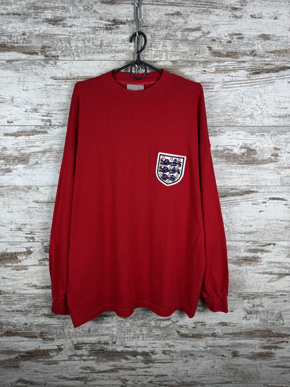Vintage Mens Vintage England jersey cotton national team sweatshirt Size US XL / EU 56 / 4 - 2 Thumbnail