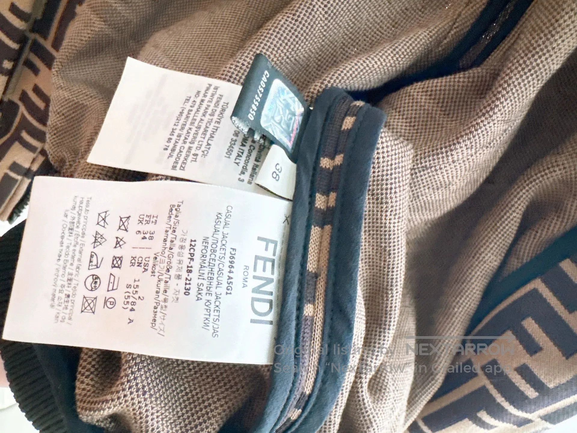 Fendi Fendi FF Logo Pile Sleeve Jacket. Size US S / EU 44-46 / 1 - 7 Thumbnail