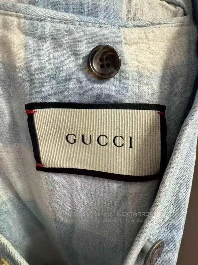 Gucci Gucci Gucci floral pattern back logo distressed denim jacke Size US M / EU 48-50 / 2 - 3 Thumbnail