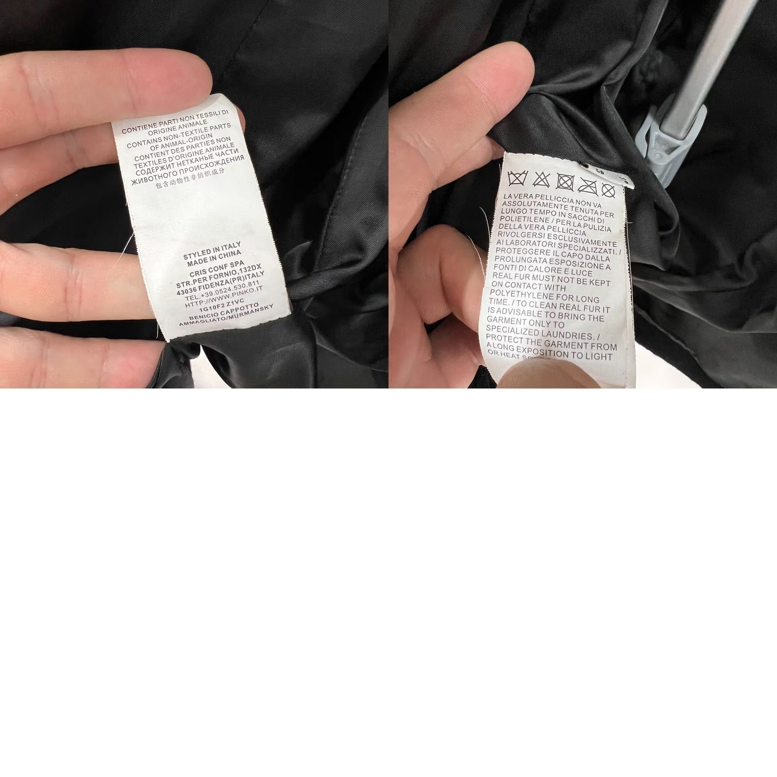 Pinko PINKO Coat Jacket Ladies Wool Blend Fur Detail US 4 UK 8 Black Wool Blend Coat Jacket Mens Womens Girls Boy Title Size M / US 6-8 / IT 42-44 - 9 Thumbnail