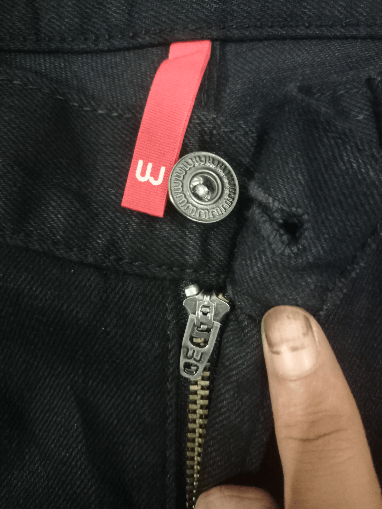Japanese Brand × Uniqlo Vintage S001 Japanese Uniqlo Black Denim Pants Size US 30 / EU 46 - 4 Thumbnail