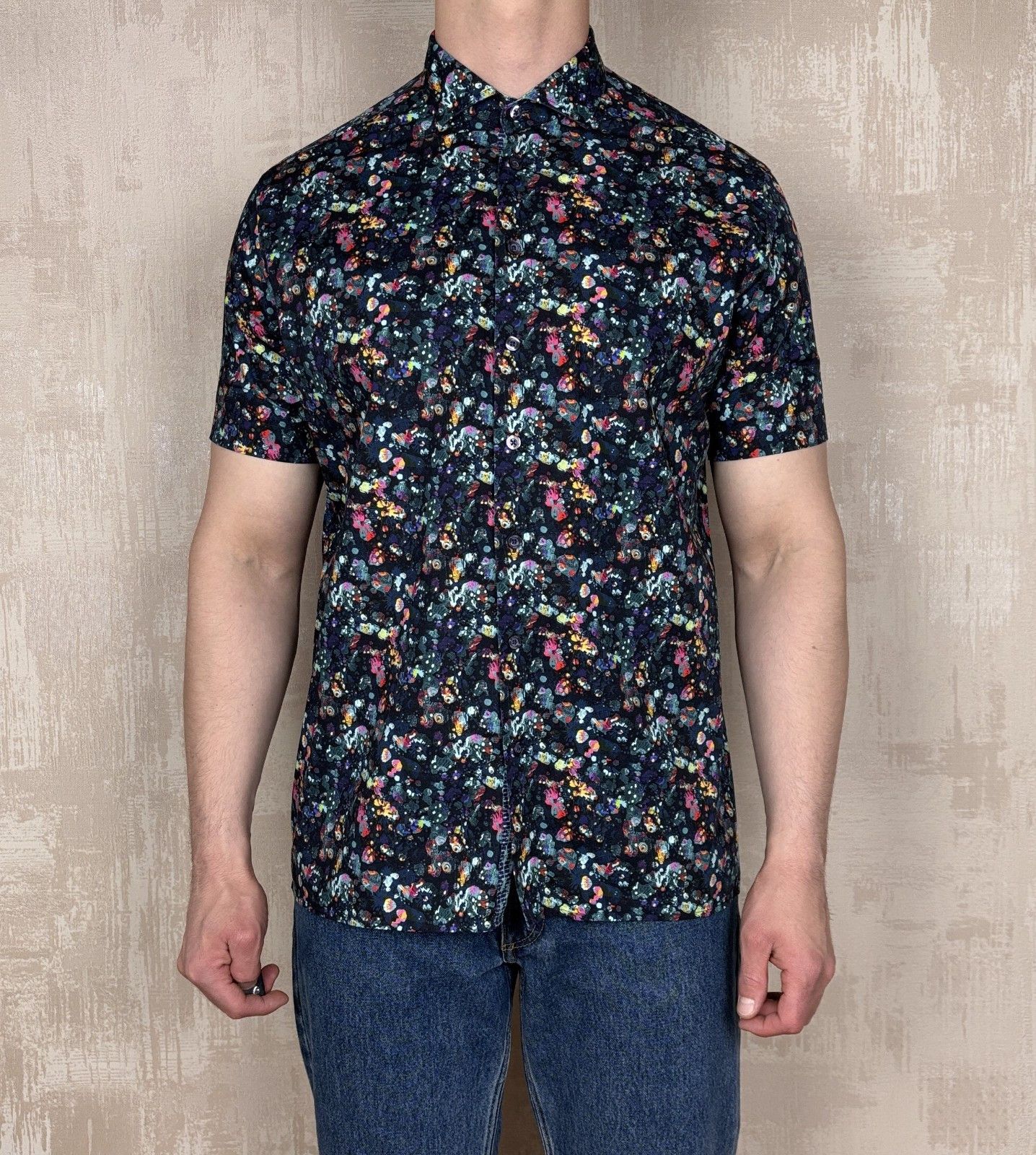 Other Blake Mill Multicolor Pattern Short Sleeve Shirt Size US XL / EU 56 / 4 - 2 Thumbnail