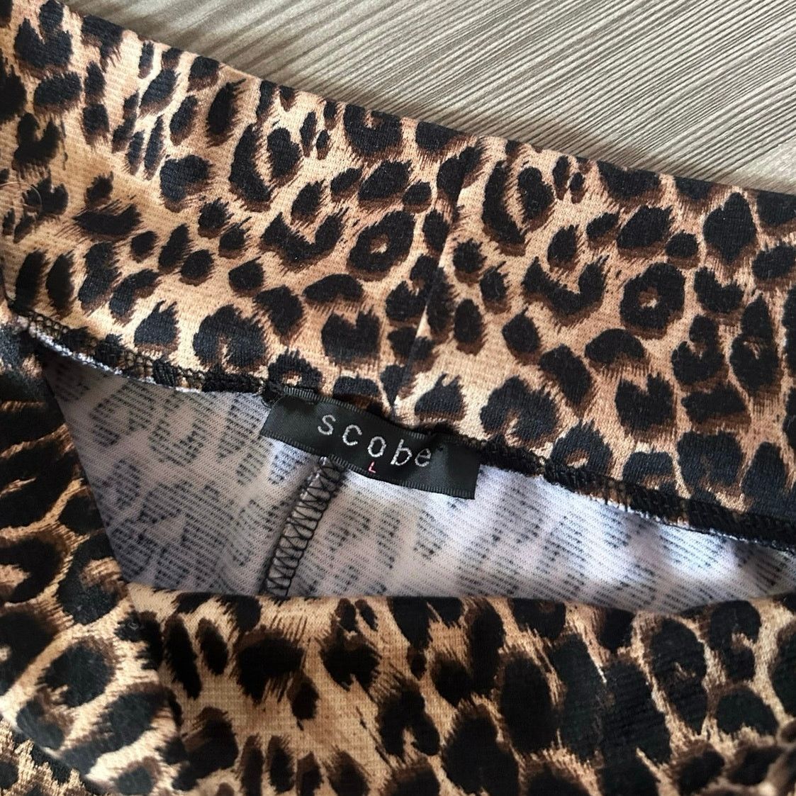 Other scobe leopard print black brown midi skirt Size 34" / US 12 / IT 48 - 3 Thumbnail
